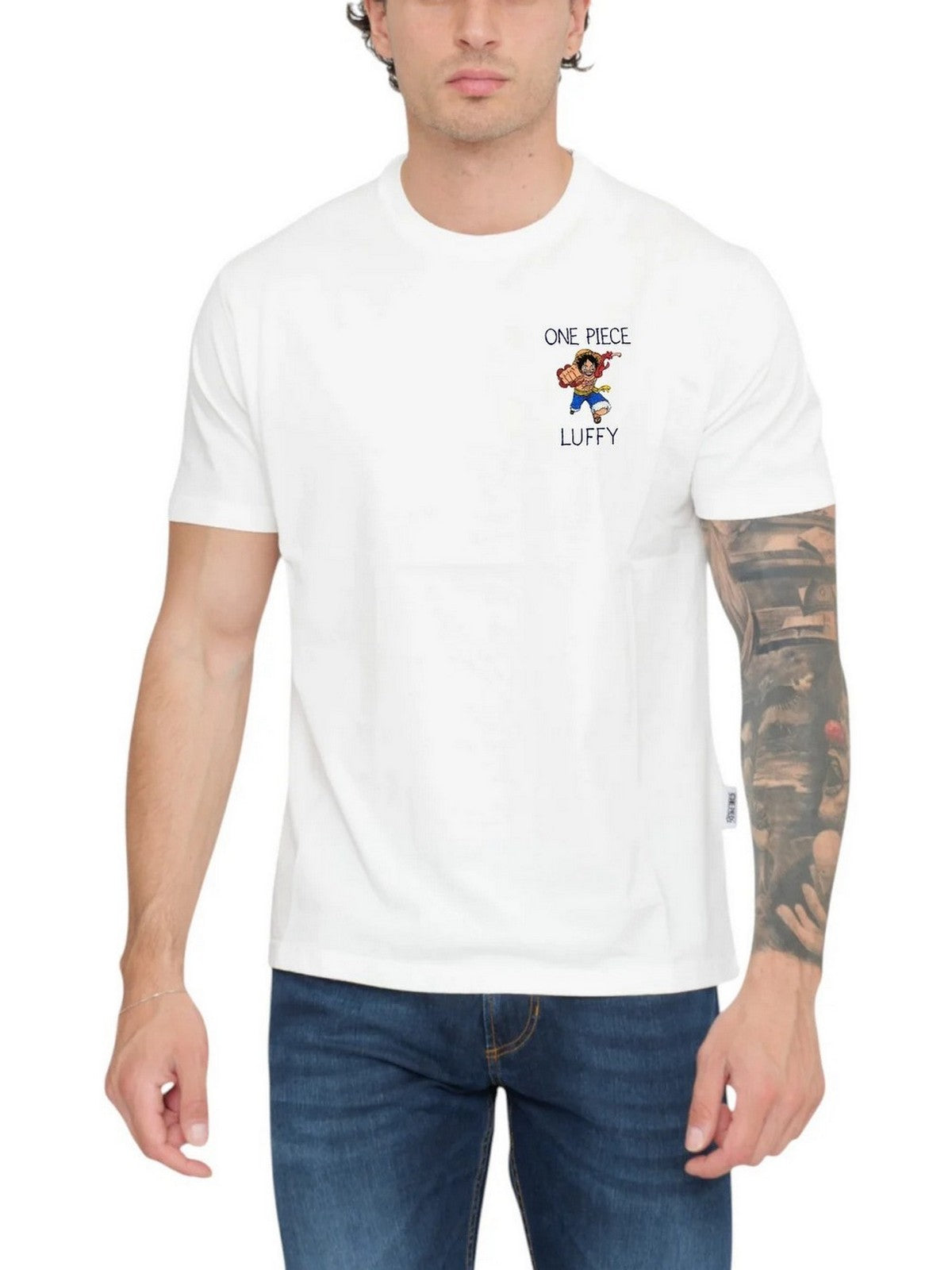 MC2 SAINT BARTH T-shirt Uomo TSHIRT MAN 04478H ONE PIECE LUFFY 01N EMB gioboutiqueweb