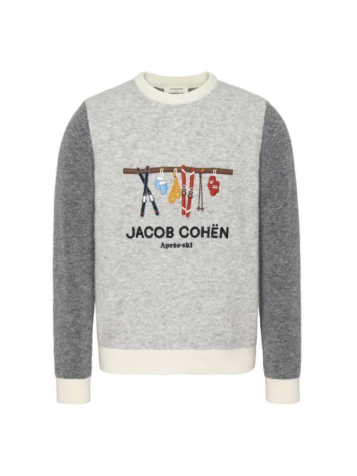 JACOB COHEN Maglione Uomo JUR_SG012 001 X0017 FL A622 MELANGE GREY