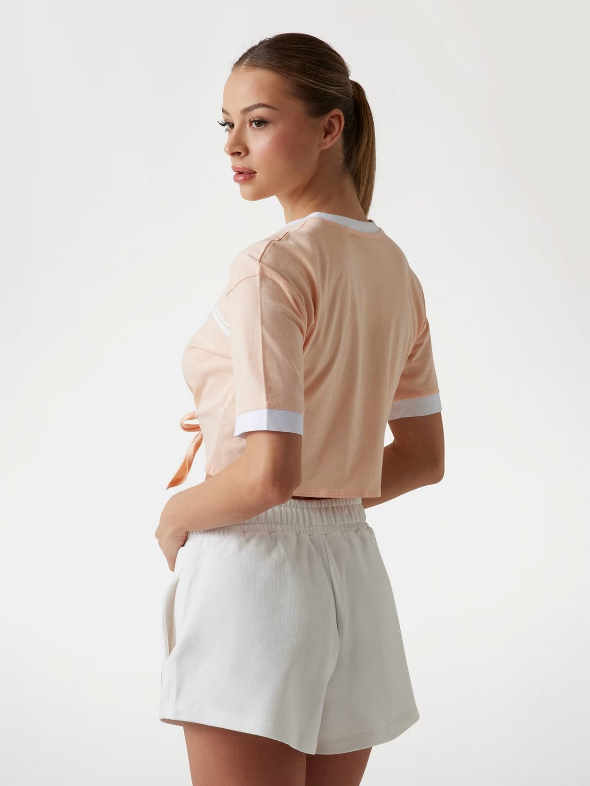 GUESS SPORT T-shirt Donna KNOT T-SHIRT V5GI05 I3Z14 G6J4 Rosa gioboutiqueweb