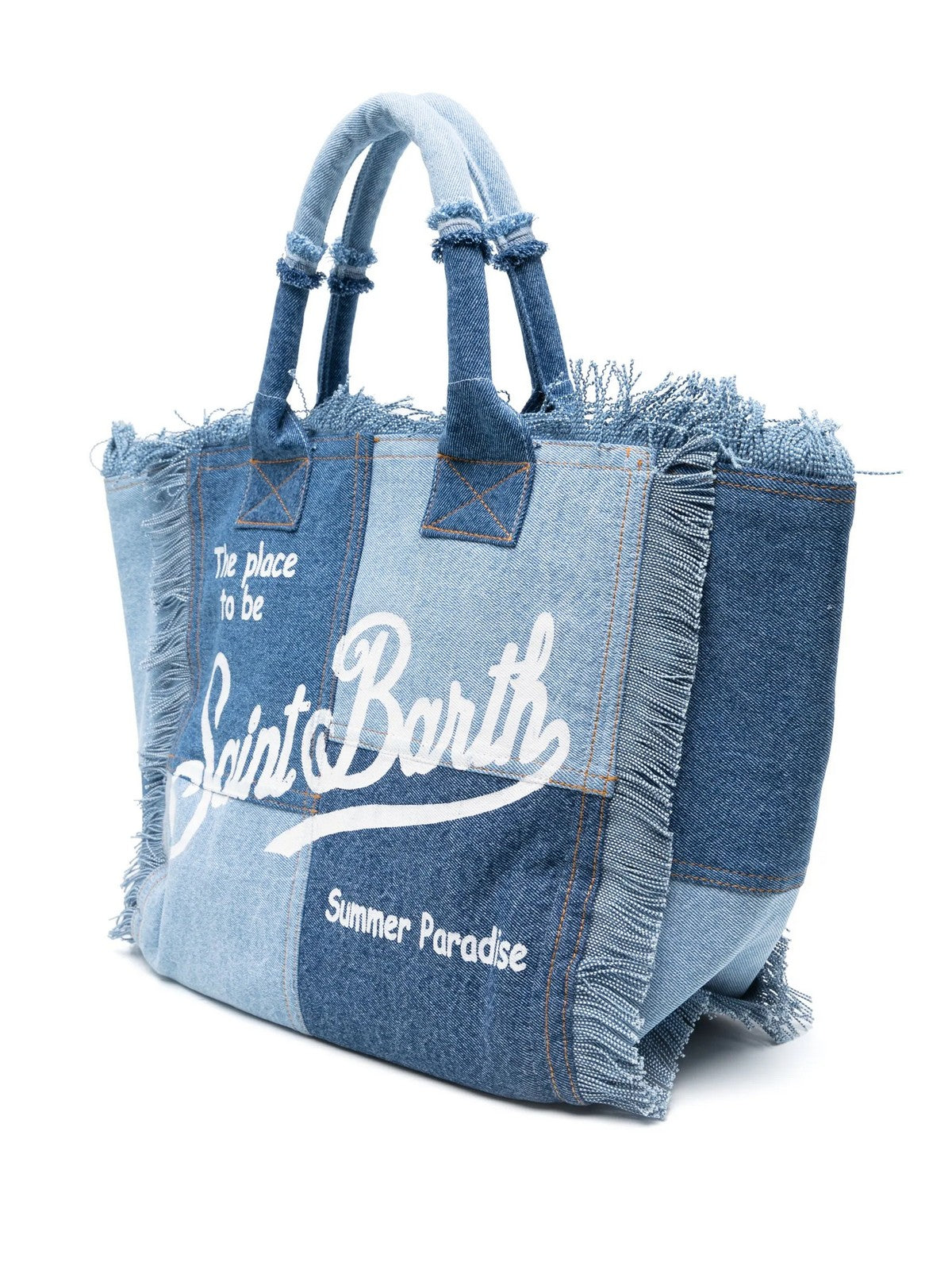 MC2 SAINT BARTH Borsa Donna VANITY 04132H DENIM PATCHWORK gioboutiqueweb