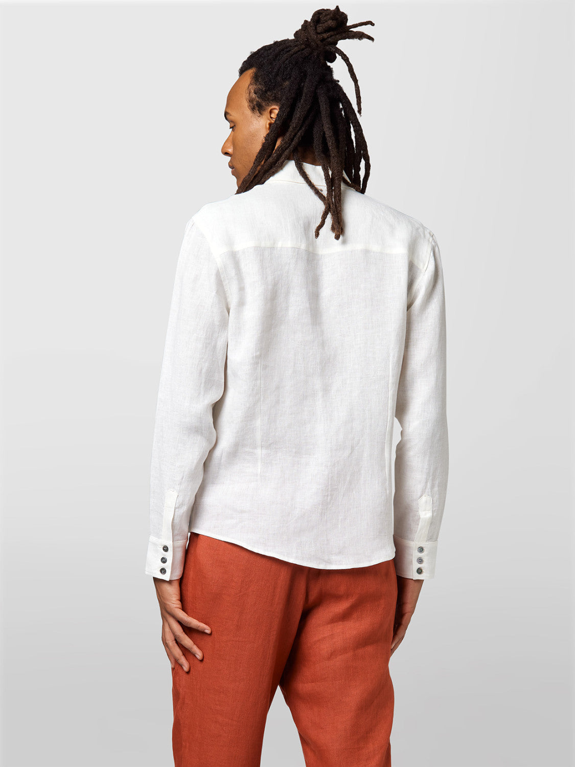 ALPHA STUDIO Camicia Uomo AU-5370L 1003 LATTE