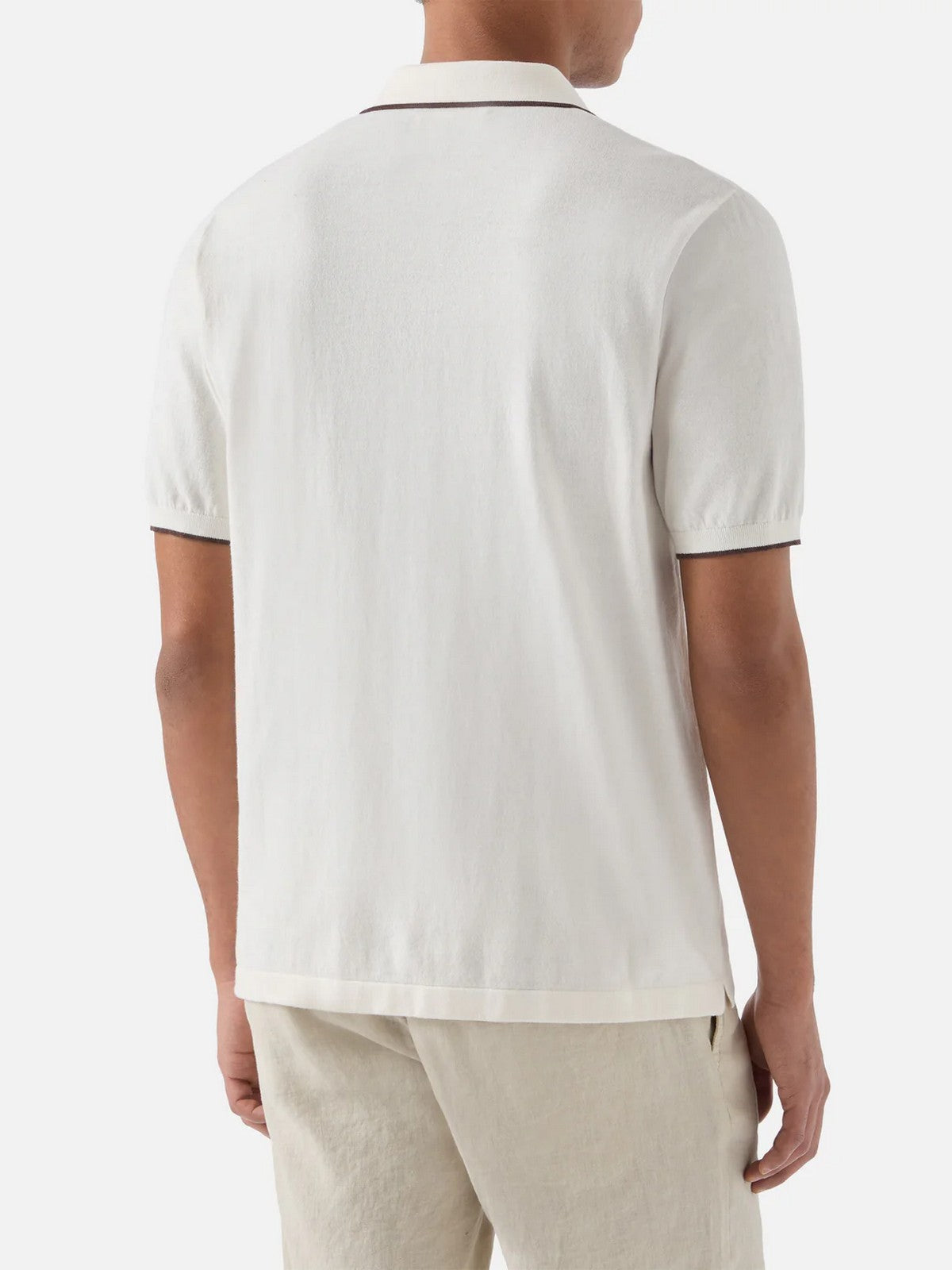 MC2 SAINT BARTH Polo Uomo SLOAN LINEN COTTON 00095L 10L CREAM