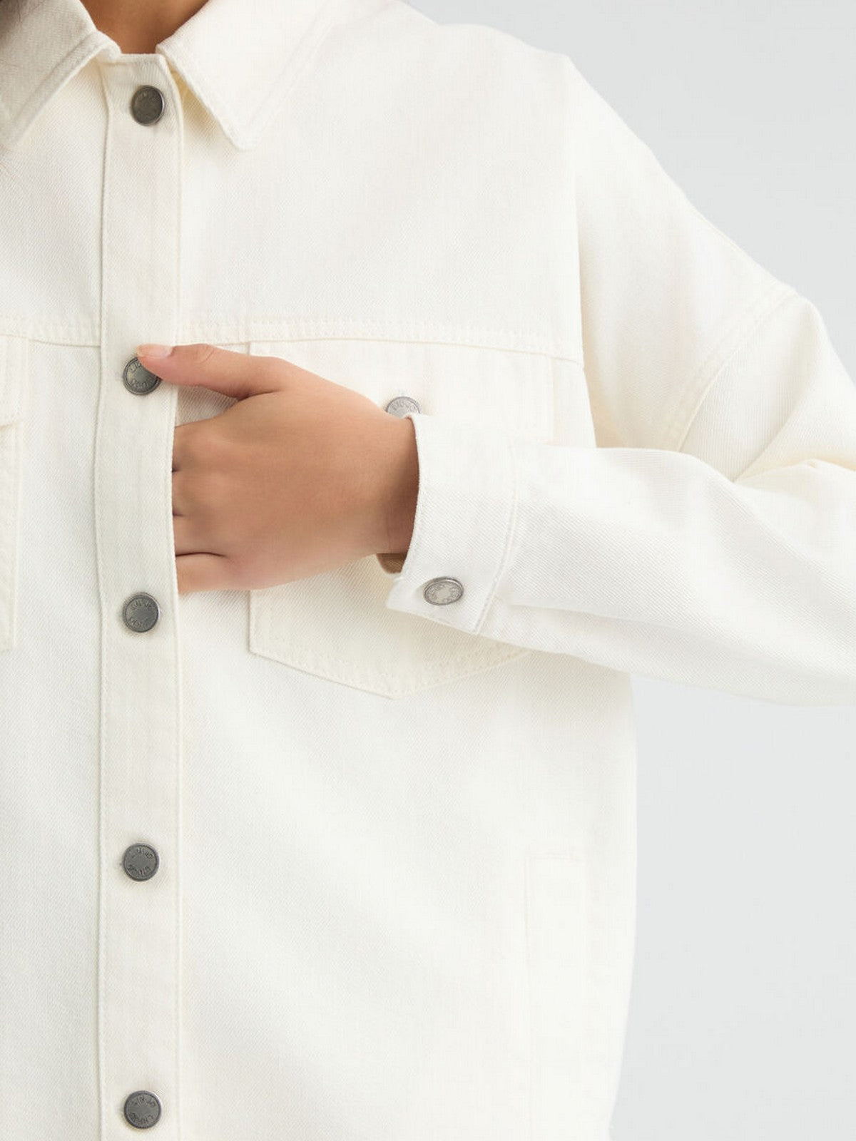 LIU JO BLUE DENIM Giubbino Donna UA5165DS069 10701 Bianco