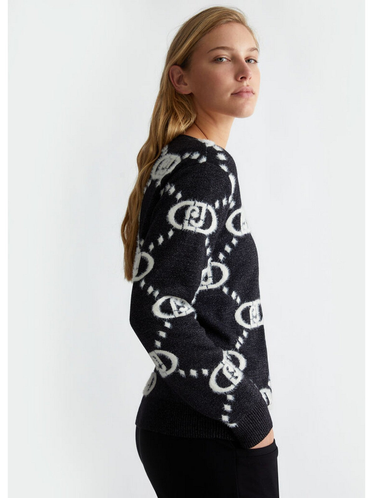 LIU JO SPORT Maglione Donna TF4230MA94O A4276 Nero gioboutiqueweb