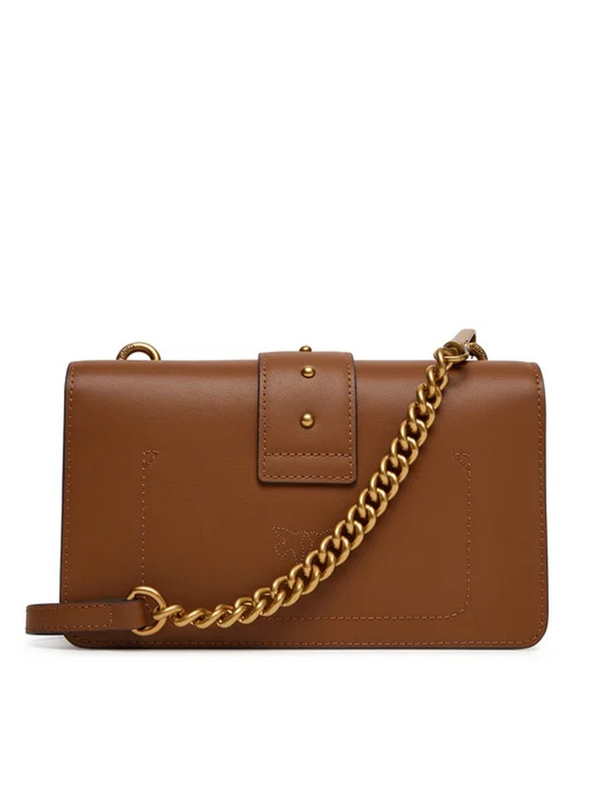 PINKO Borsa Donna LOVE ONE MINI ST. CL 105856-A0F1 L17Q MARRONE - LEONE-ANTIQUE GOLD