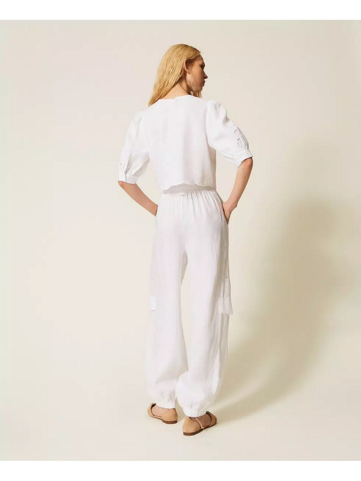 TWINSET Pantalone Donna 261TT2121 00001 BIANCO OTTICO