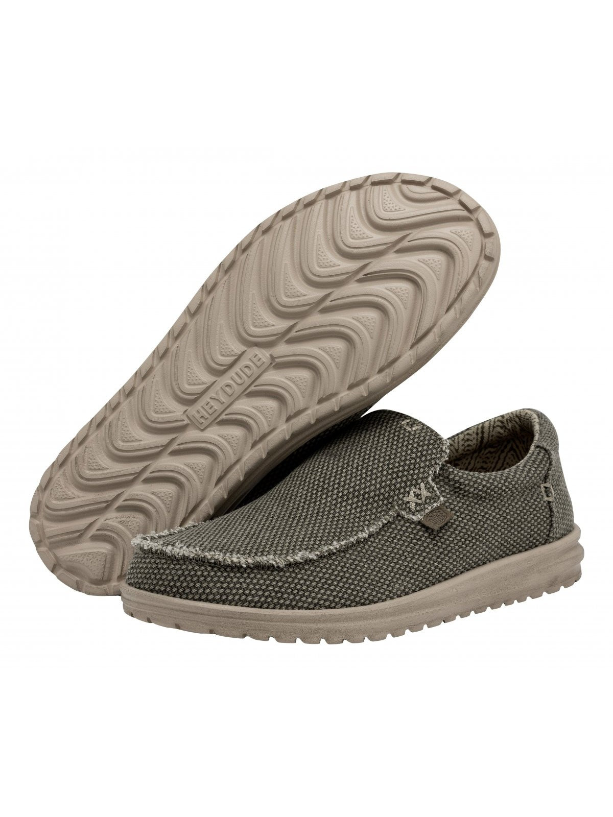 HEY DUDE Mocassino Uomo Mikka Braided HD.40124 3VE Verde gioboutiqueweb
