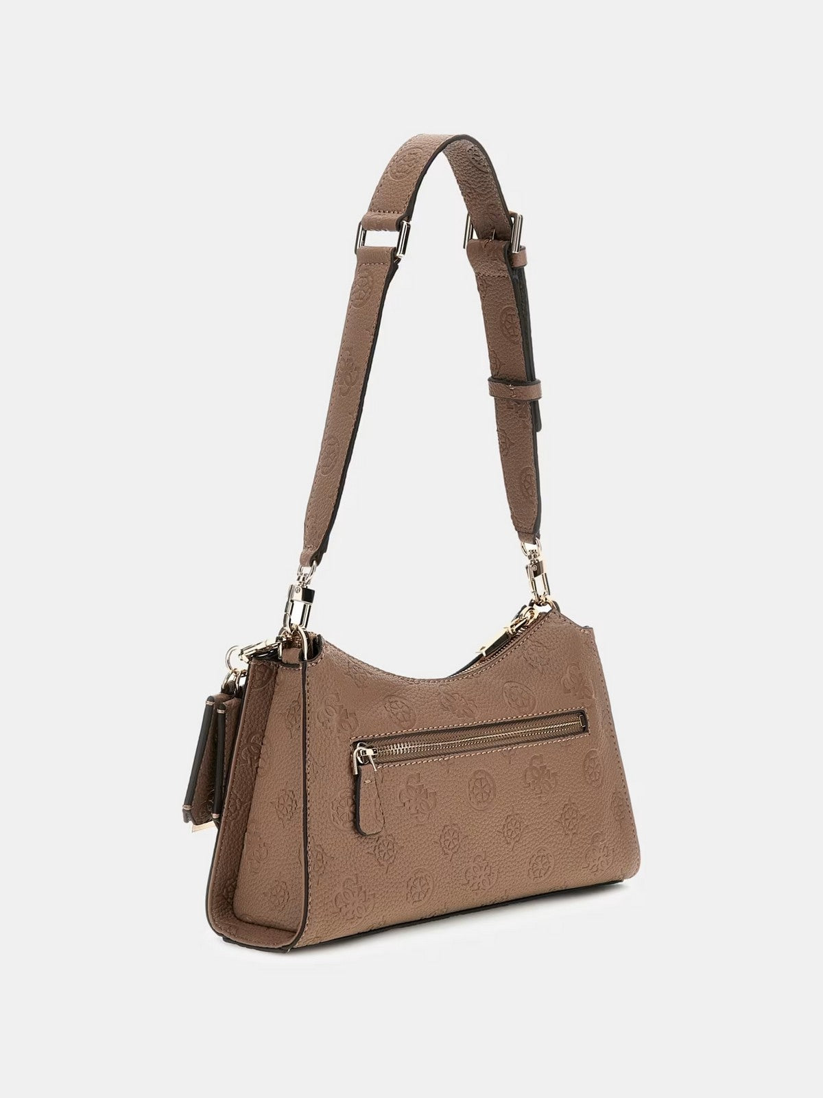 GUESS Borsa Donna CRESIDIA II TOP ZIP SHLDR BAG HWPD98 88180 DKO DARK TAUPE LOGO