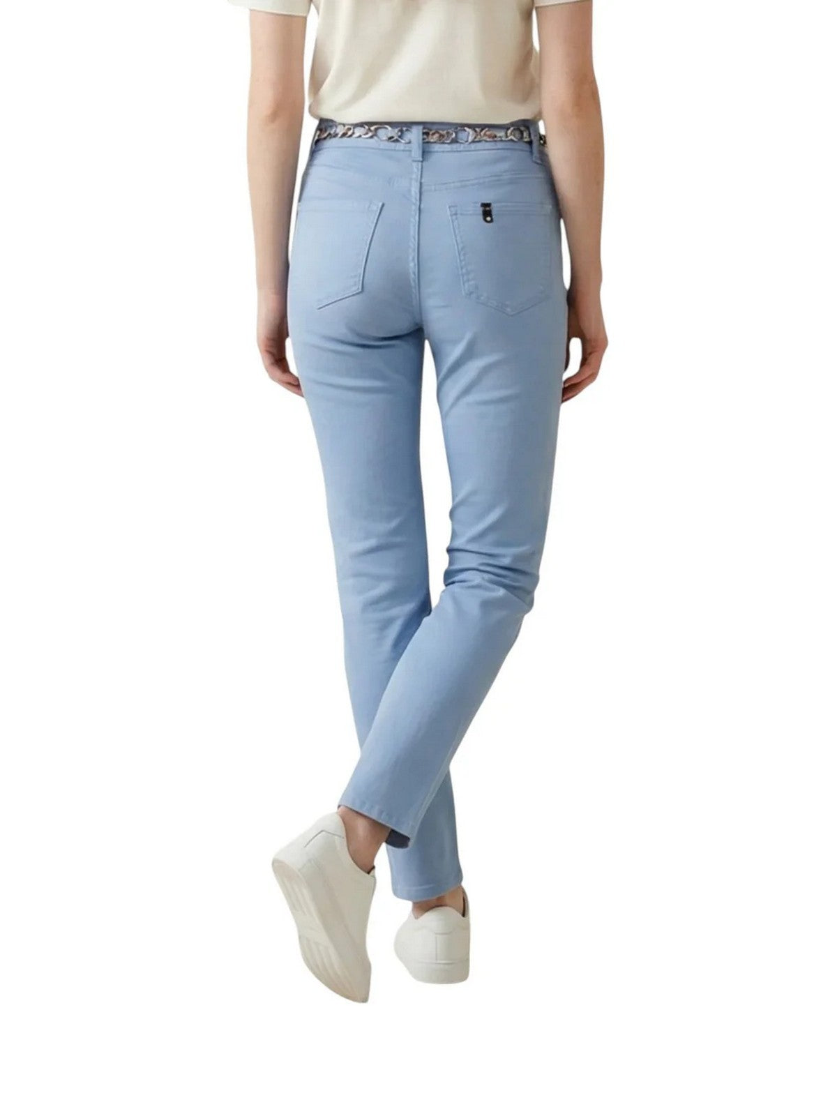 LIU JO WHITE Pantalone Donna WA6260T367A P9258 Brig.blue wave flowe