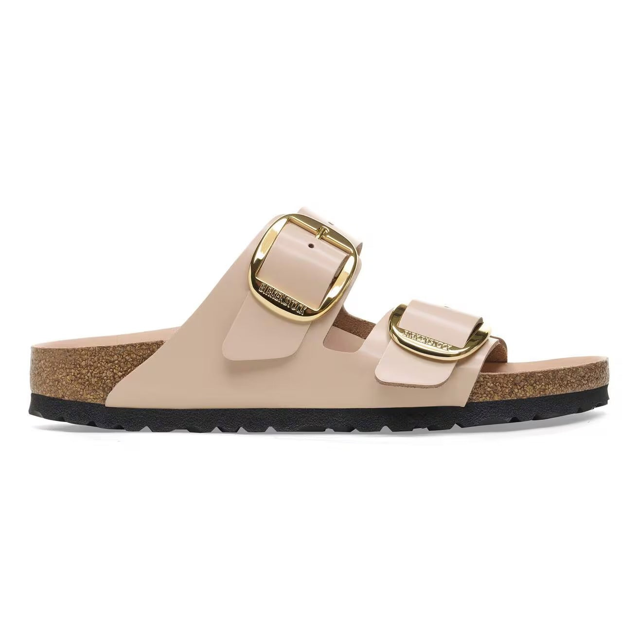 BIRKENSTOCK Sandalo Donna Arizona Big Buckle HEX shine new beige,Natural Lea 1026553 Beige