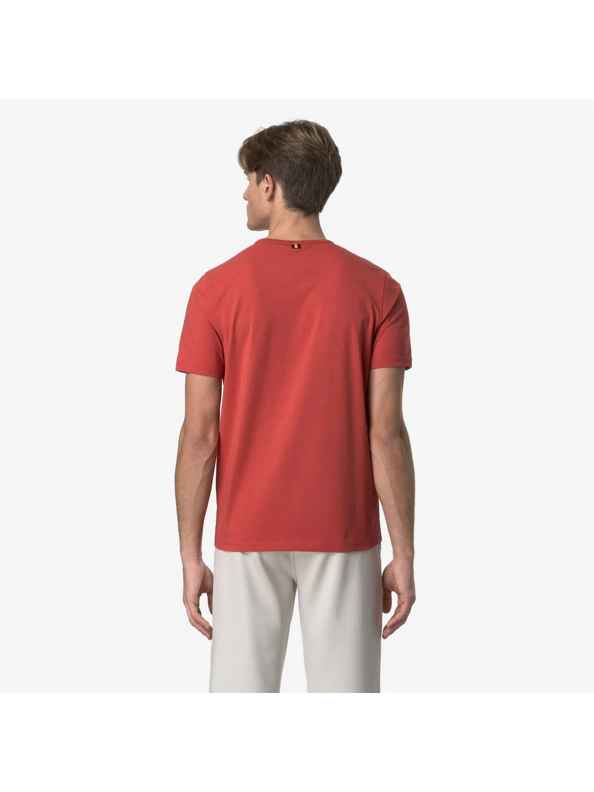 K-WAY T-shirt Uomo ADAME LIGHT STRETCH JERSEY K71349W 703 Rosso gioboutiqueweb