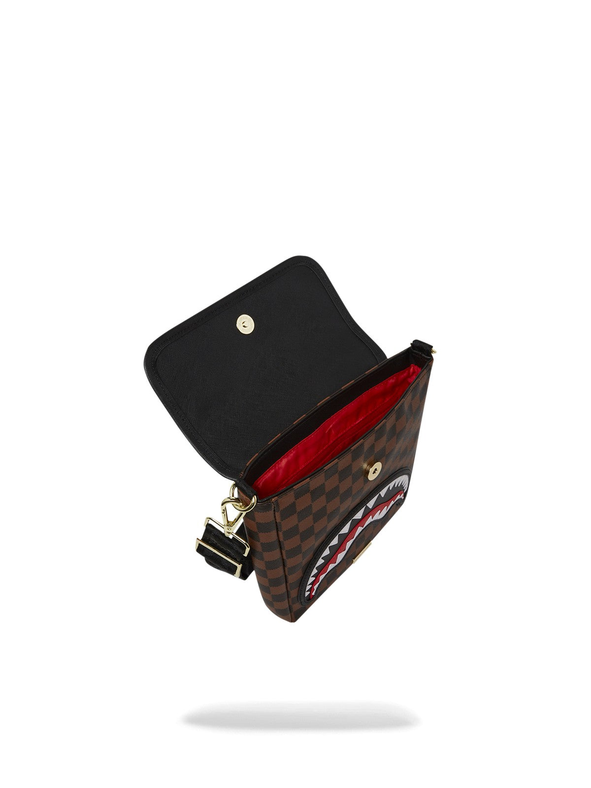 SPRAYGROUND Tracolla Uomo SAWTOOTH SHARKS IN PARIS MESSENGER SLING 910B7839NSZ MARRONE gioboutiqueweb