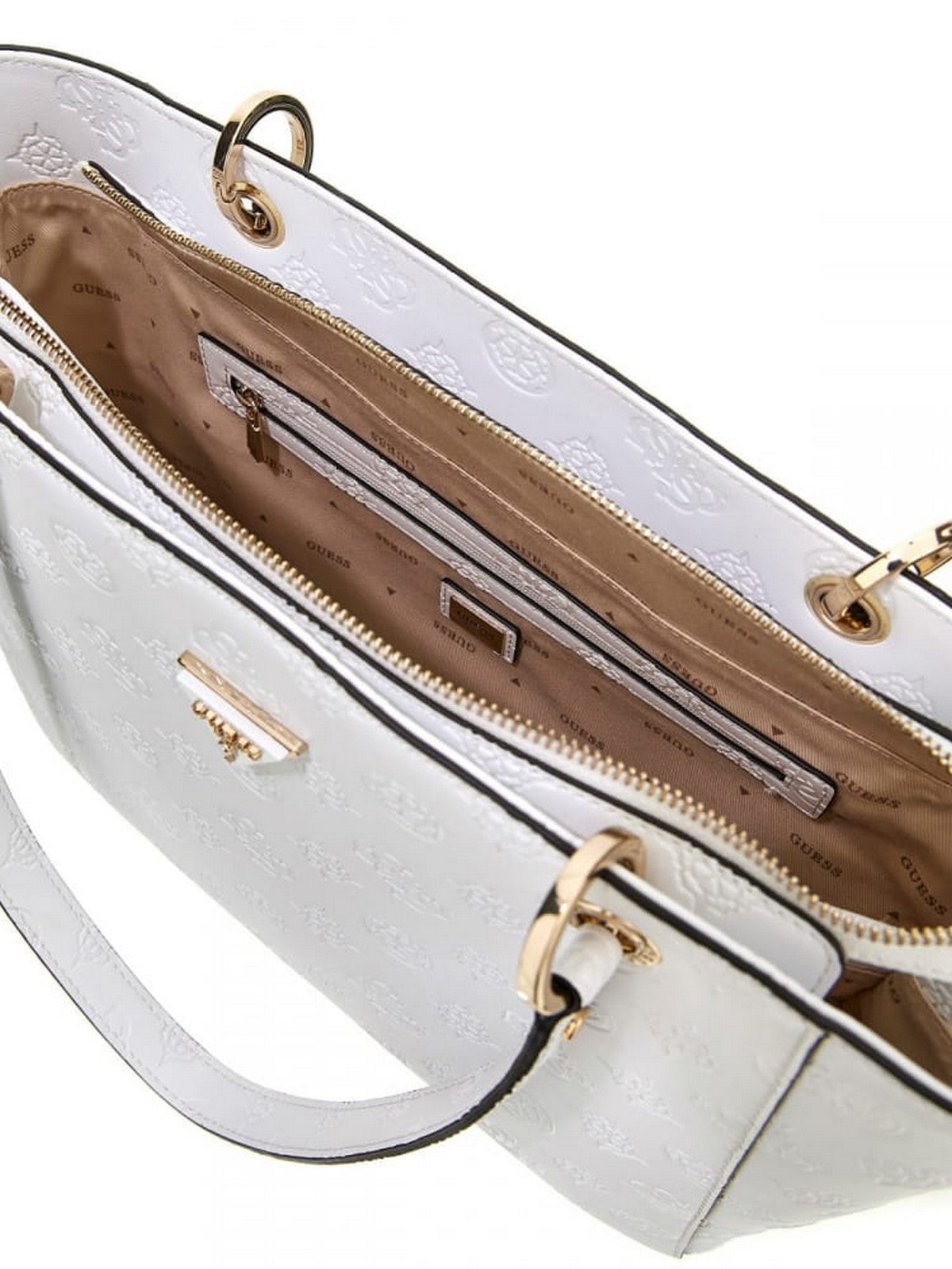 GUESS Borsa Donna Jena Elite Luxury Sa HWPG92 20250 WLO Bianco gioboutiqueweb