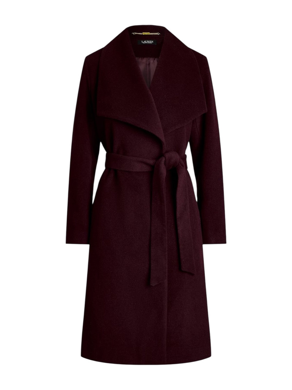 LAUREN RALPH LAUREN Cappotto Donna "WOOL WRP 42""-LINED-COAT" 297962169 005 PINOT NOIR