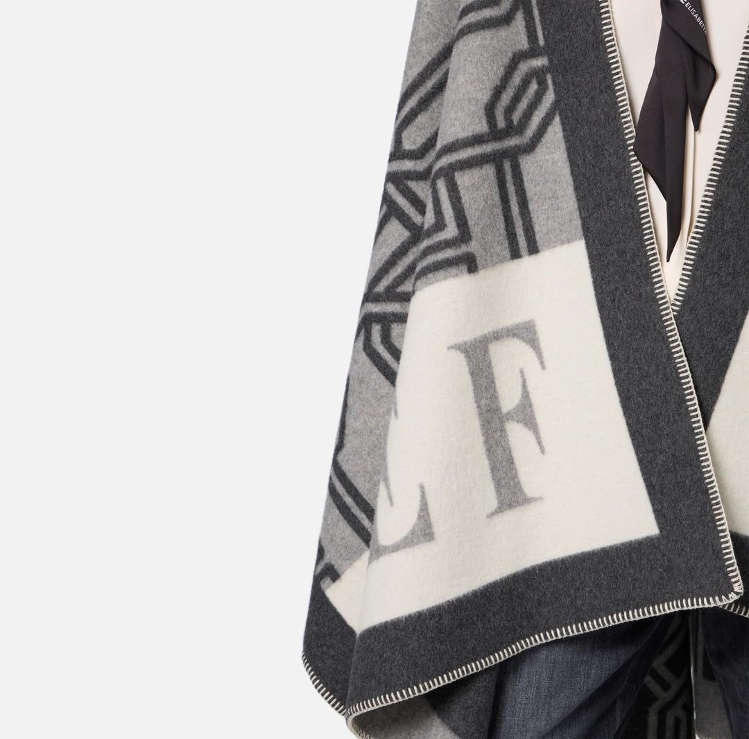 ELISABETTA FRANCHI Mantella Donna MT02F47E2 DE2 Bianco gioboutiqueweb