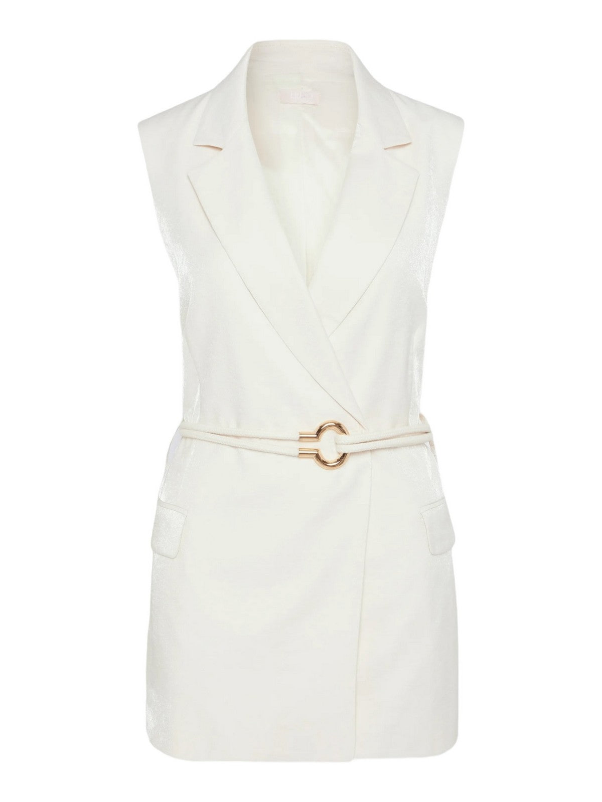 Liu Jo White Gilet Frau MA4356T3406 20304 Beige