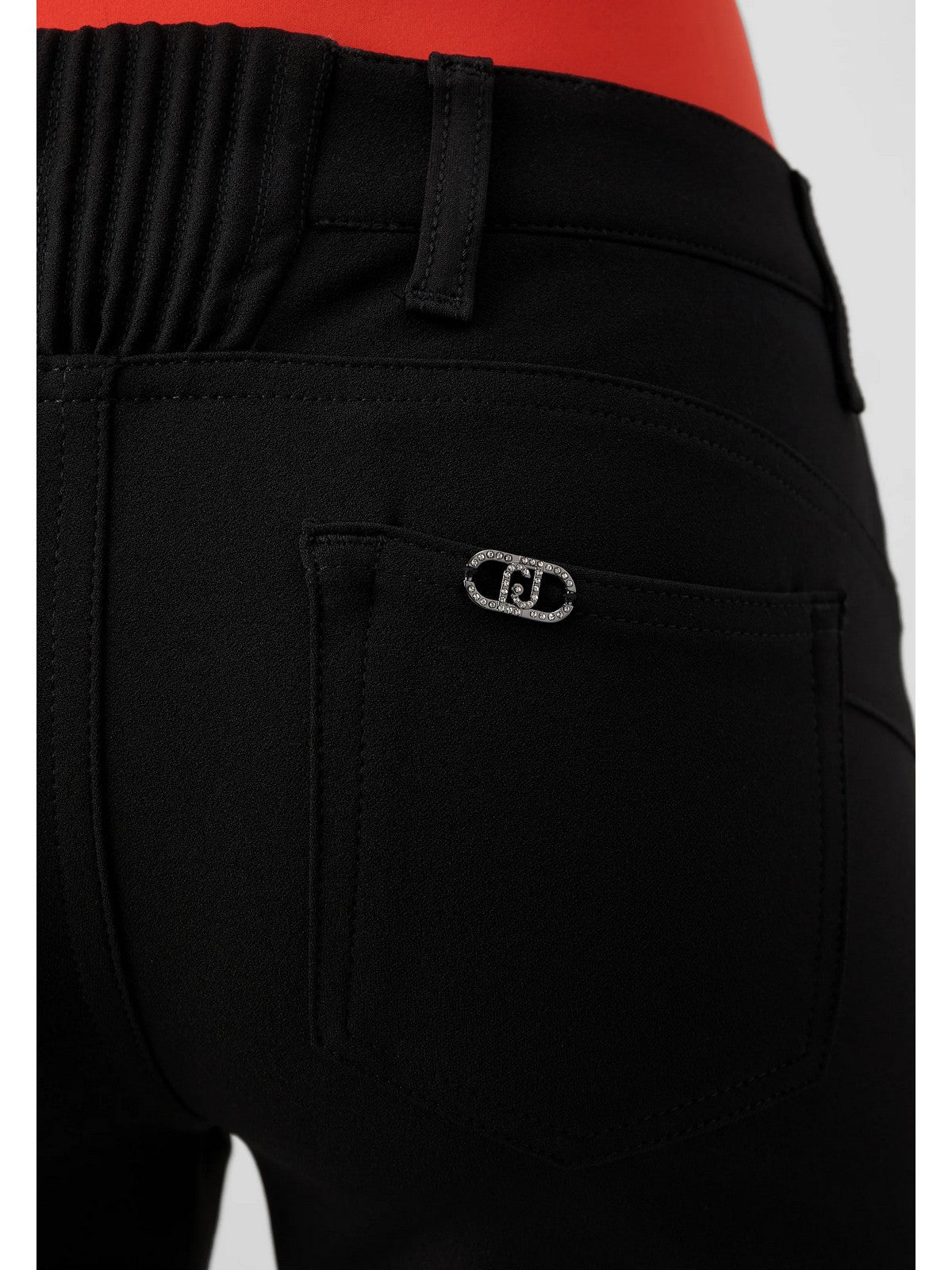 LIU JO WHITE Pantalone Donna WF4315T1756 22222 Nero gioboutiqueweb