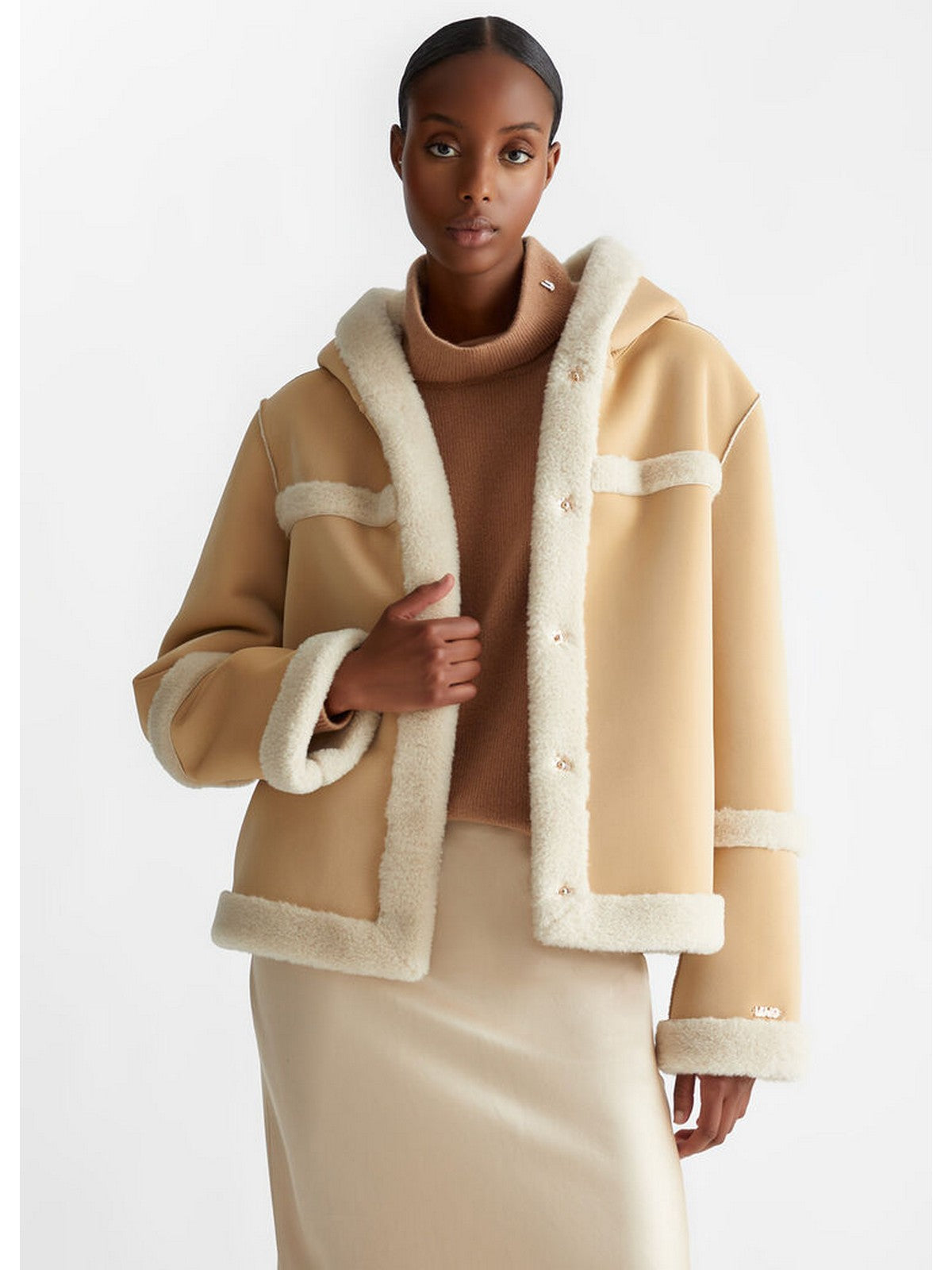 LIU JO SPORT Giubbino Donna TF4140E0903 N9468 Marrone gioboutiqueweb