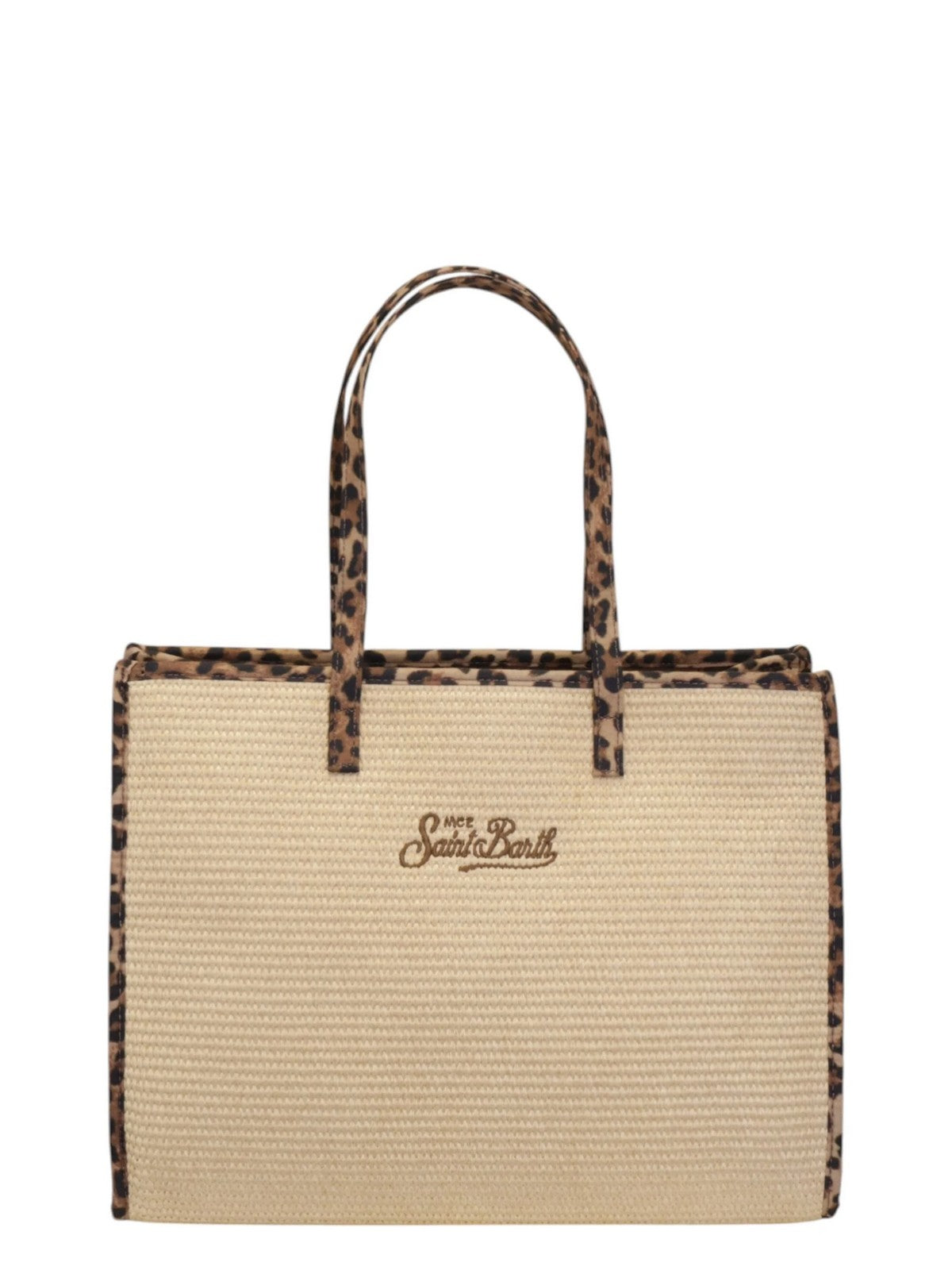 MC2 SAINT BARTH Borsa Donna VIVIAN STRAW 00369L 11 PATCH LEOPARD 18