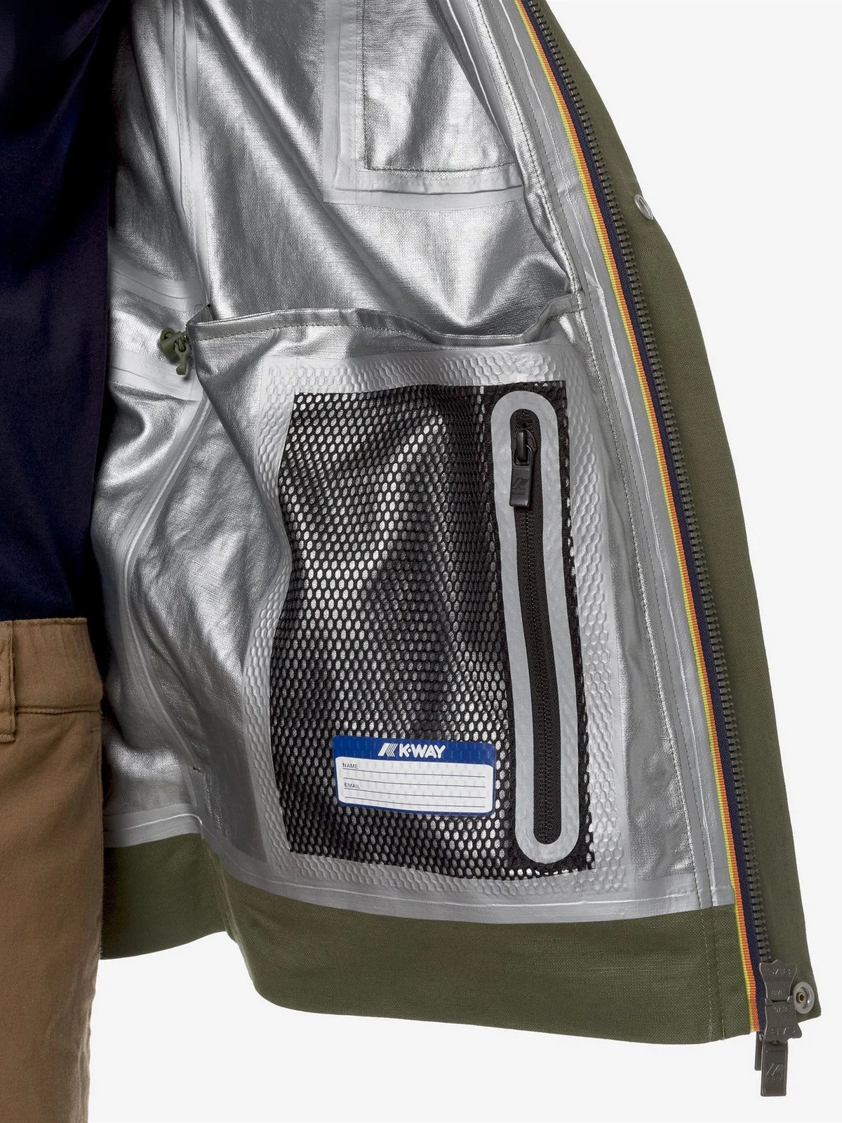 K-Way Men's Jacket Erhal Lince 2l K7131dw Green