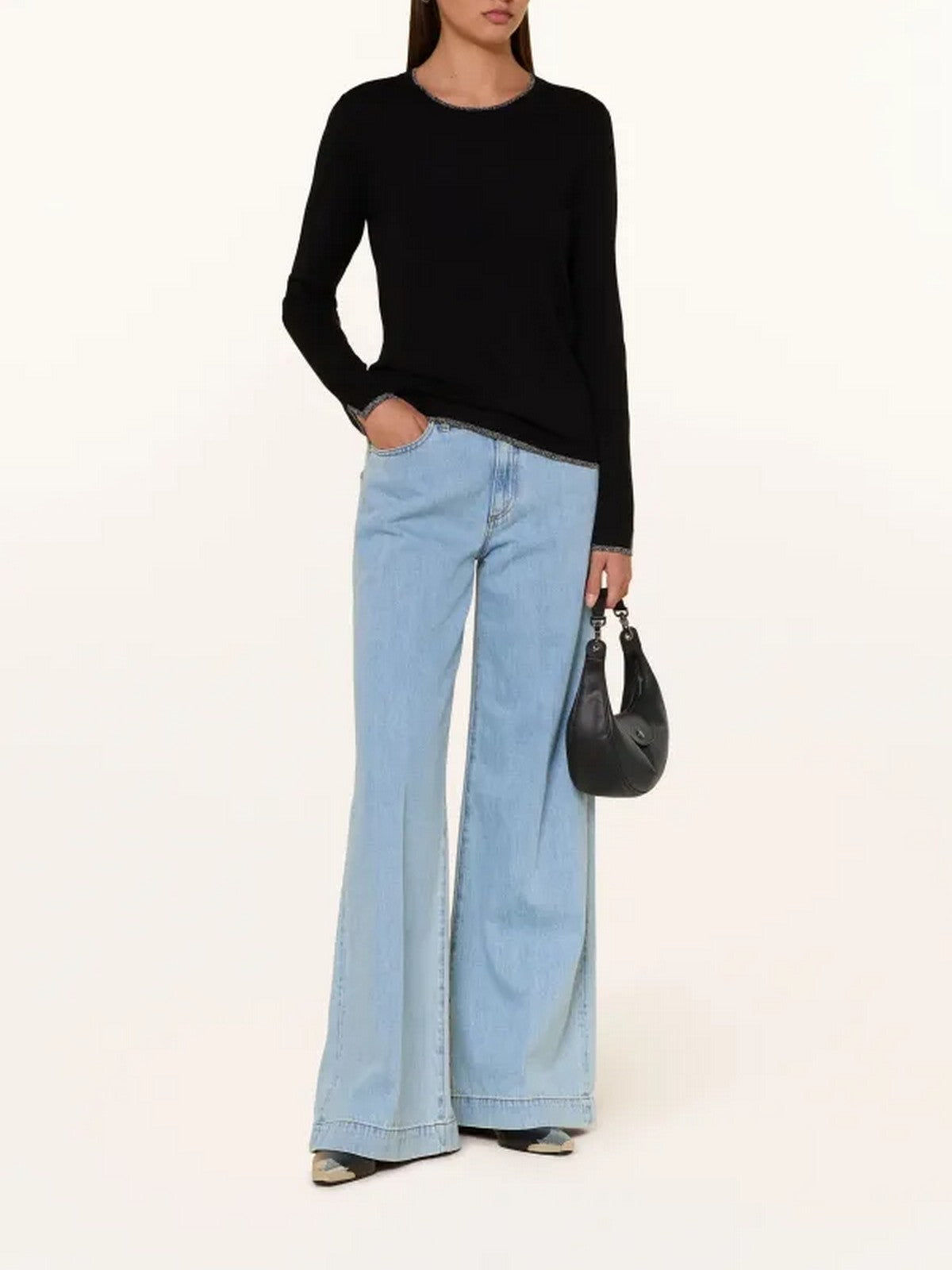 LIU JO WHITE Maglia Donna MF5226MS49I 22222 Nero