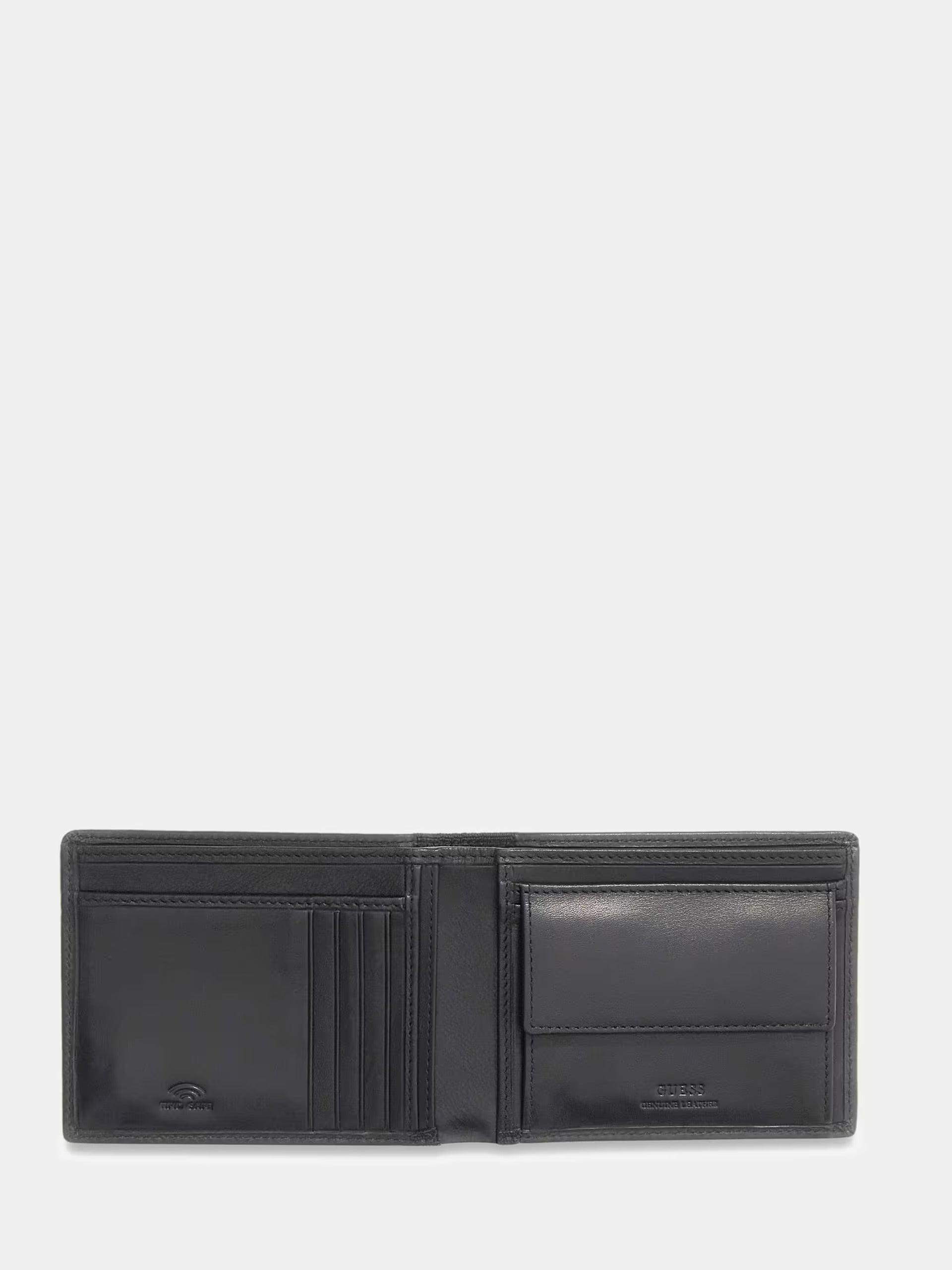 GUESS Portafoglio Uomo BERNA BIFOLD M SMBEHN LEA20 BLA BLACK