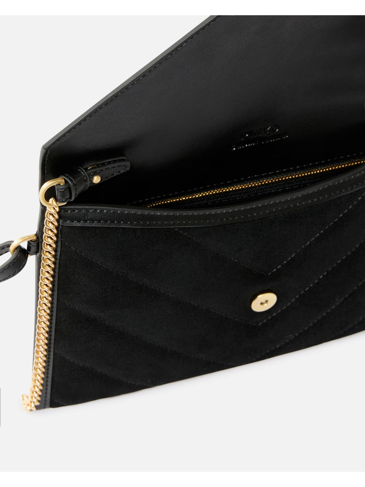 PINKO Portafoglio Donna FLAT PURSE HANDLE 104820-A2JH Z99V NERO LIMOUSINE - MATT GOLD