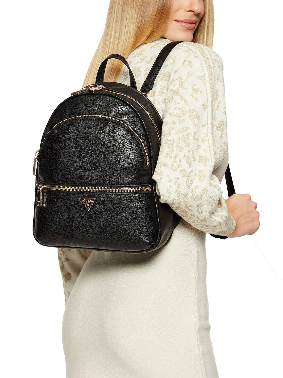 GUESS Zaino Donna MANHATTAN II LARGE BACKPACK HWBG71 18330 BLA BLACK