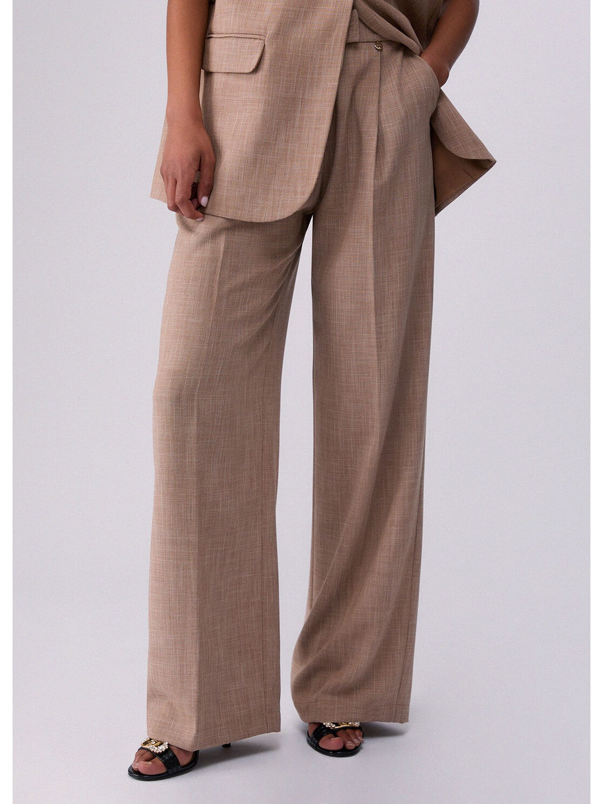 LIU JO WHITE Pantalone Donna WA6167T332A 02153 Biscotto mel.