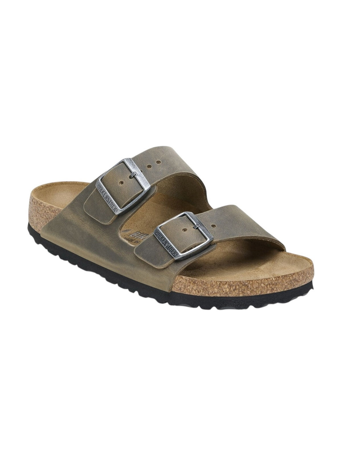 BIRKENSTOCK Sandalo Uomo Arizona faded khaki, Oiled Leather 1027039 Verde gioboutiqueweb