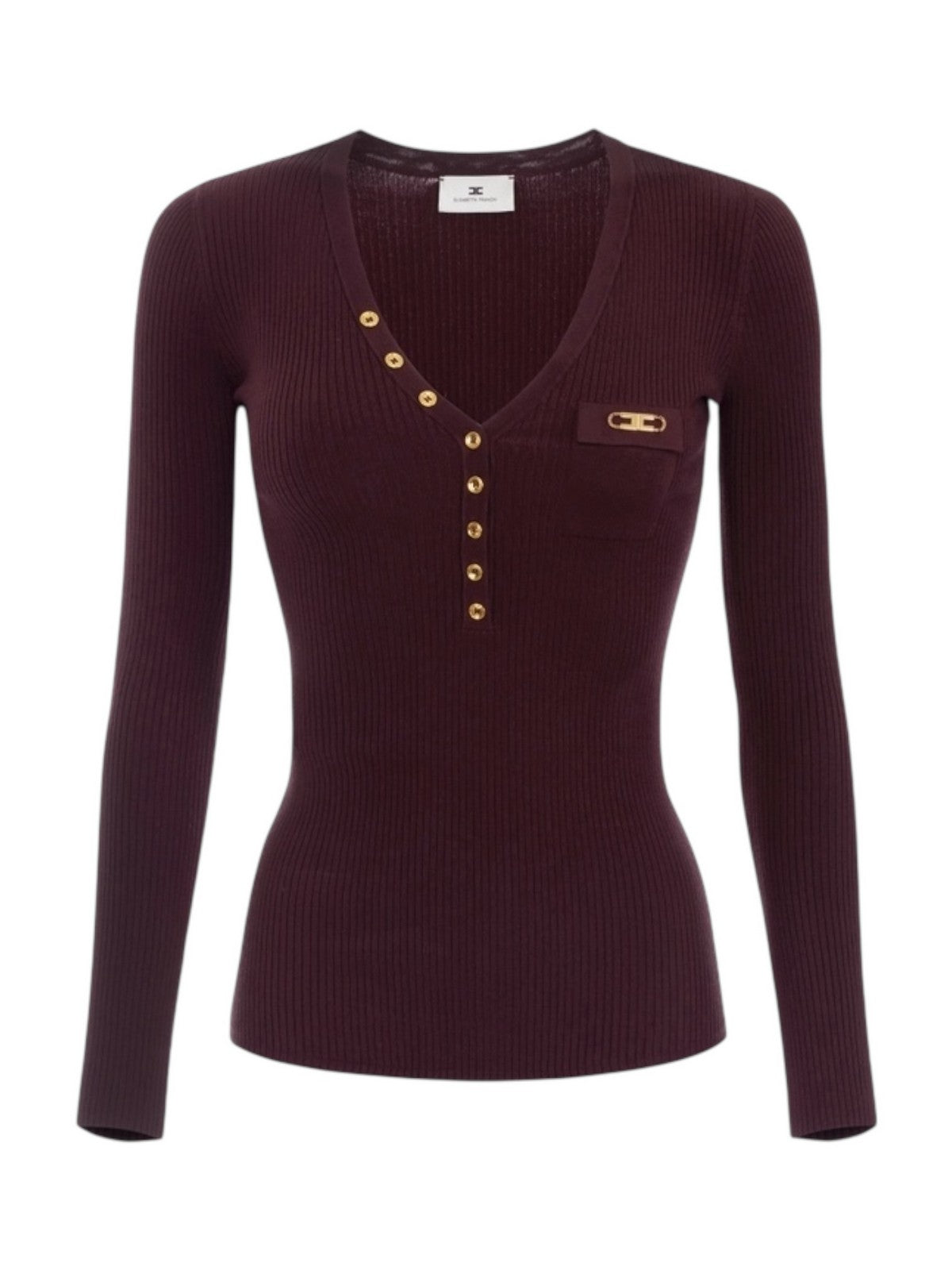 ELISABETTA FRANCHI Maglia Donna MK12B56E2 EA4 MERLOT gioboutiqueweb