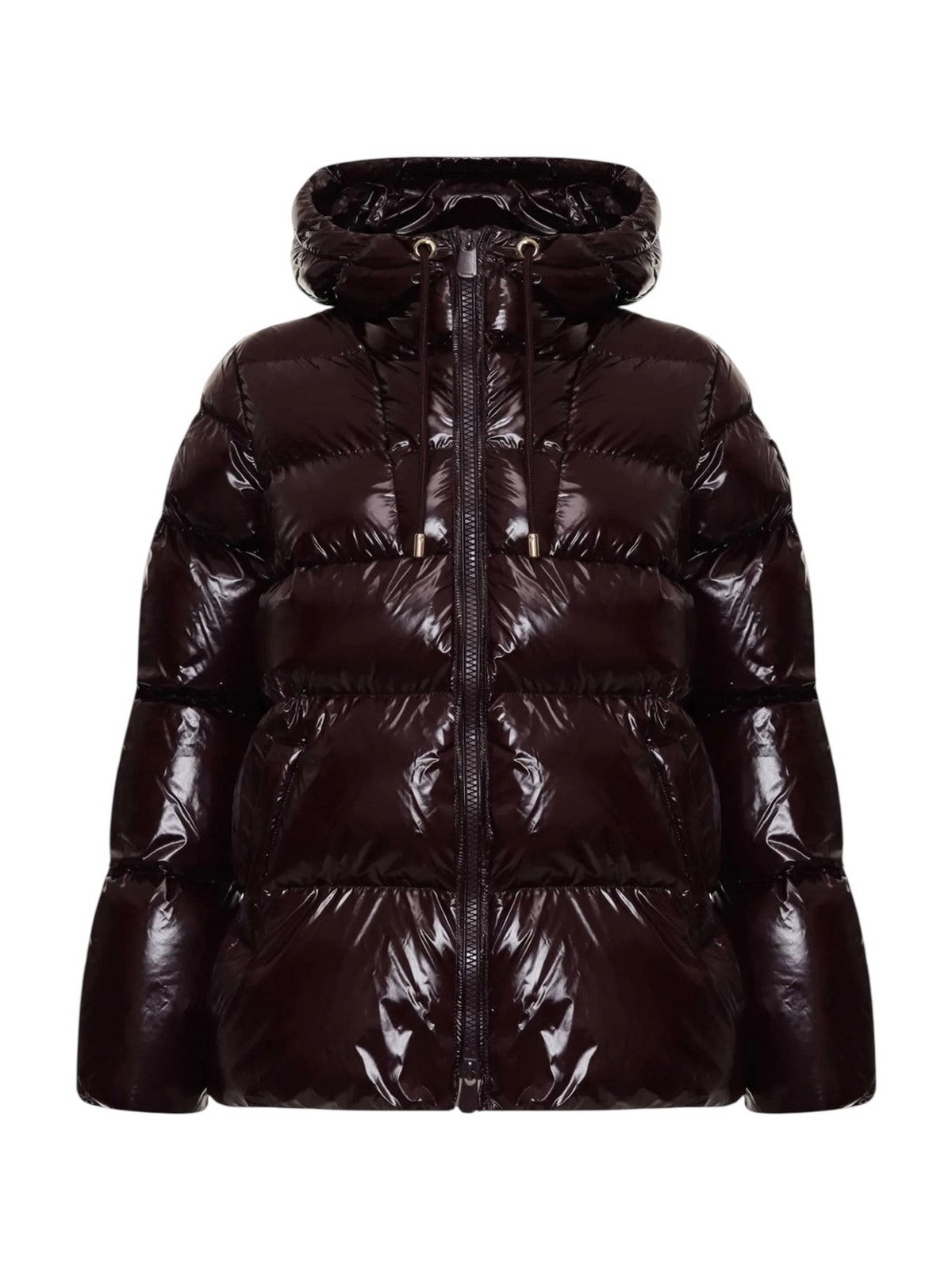 Pinko Eleodoro Caban Piumino Donna In Crystal Nylon Con Cappuccio, Nero - 2