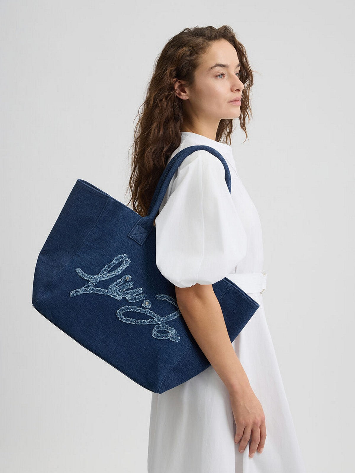 LIU JO BEACHWEAR Borsa Donna VA5208D0001 00770 BLU DENIM gioboutiqueweb