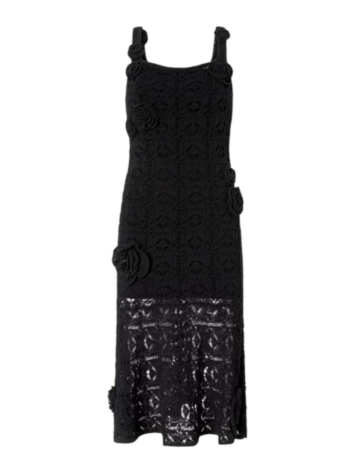 PINKO Abito Donna JUNCUS ABITO CROCHET SEWON FLO 106862-A3B8 Z99 NERO LIMOUSINE