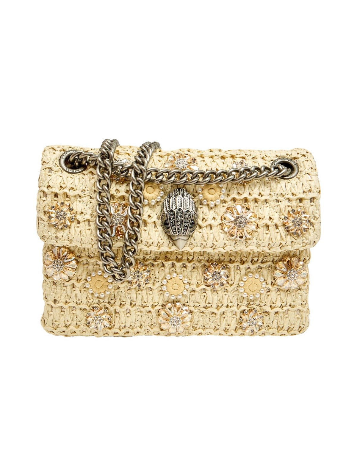 KURT GEIGER Borsa Donna 690-RAFFIA MINI KENSINGTON 5576840999 BEIGE Beige