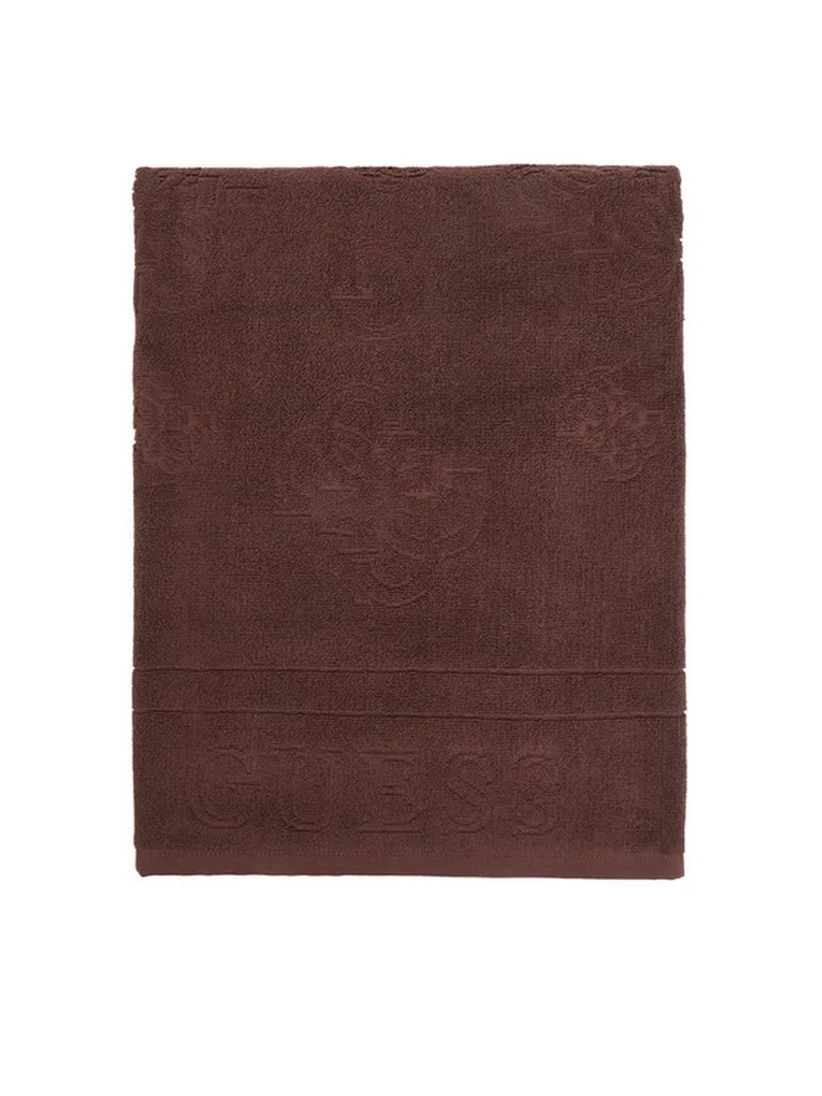 GUESS BEACHWEAR Telo mare Donna GUESS LOGO ALL OVER TOWEL E6GZ01 KG490 A14D COCONUT COFFEE gioboutiqueweb