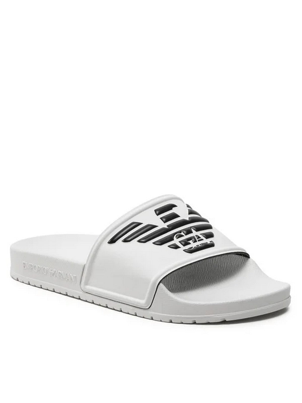 EMPORIO ARMANI Ciabatta Uomo XVPS08 XN747 D611 Bianco gioboutiqueweb