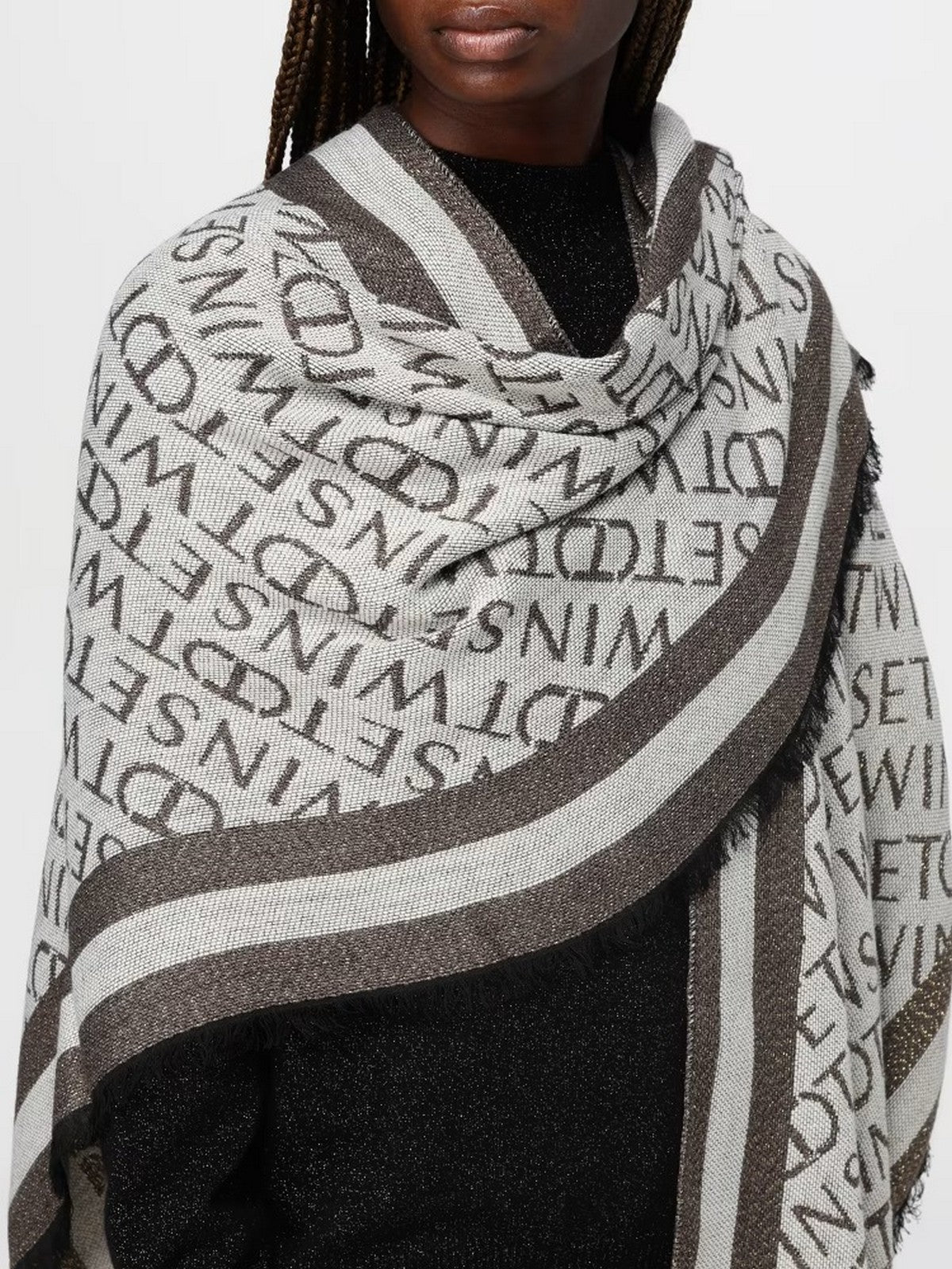 TWINSET Mantella Donna 242TO504A 12003 Beige gioboutiqueweb