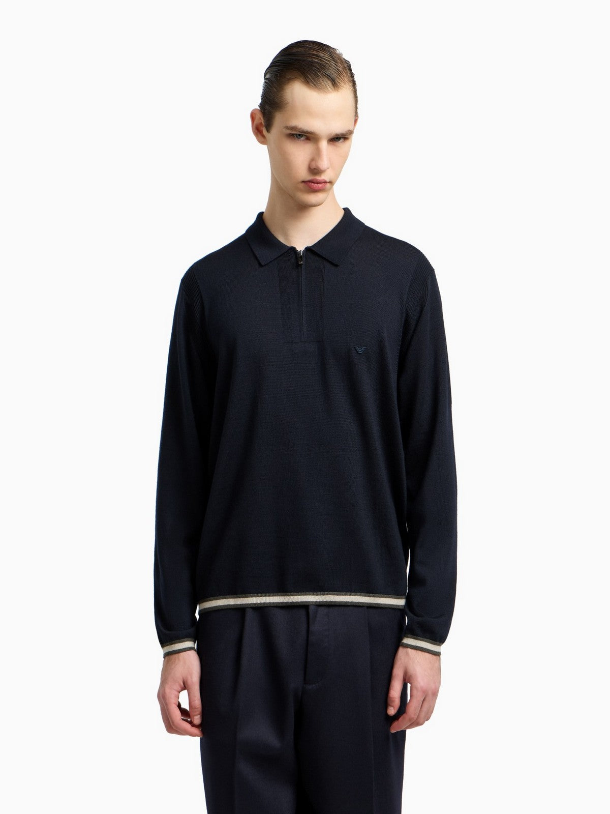 Jersey de hombre EMPORIO ARMANI EM001512 AF14158 UB118 ICONIC 0920 AZUL MARINO EA