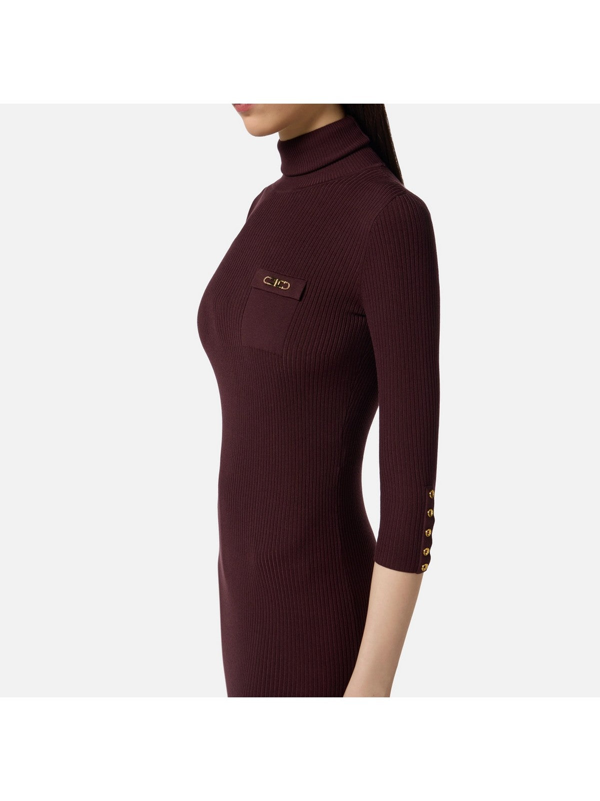 ELISABETTA FRANCHI Abito Donna AM23B56E2 EA4 MERLOT gioboutiqueweb