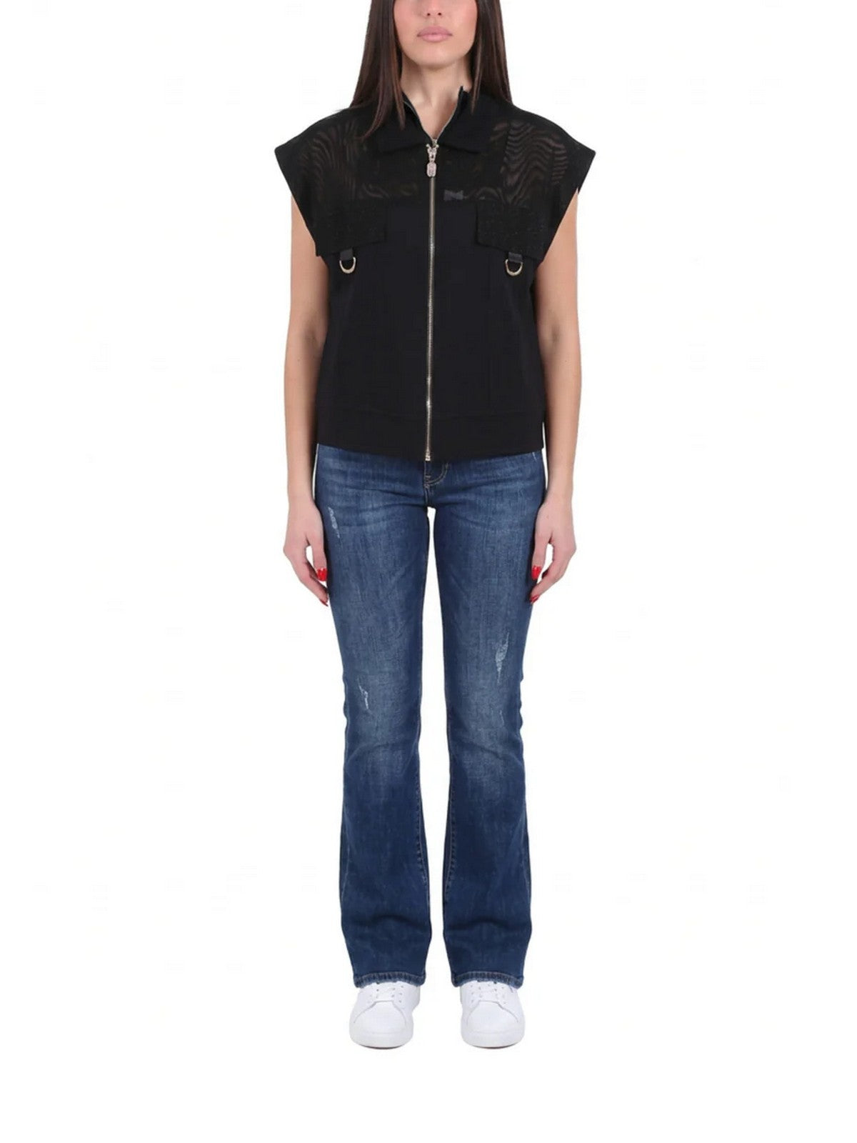 LIU JO SPORT Gilet Donna TA6231J3855 22222 Nero