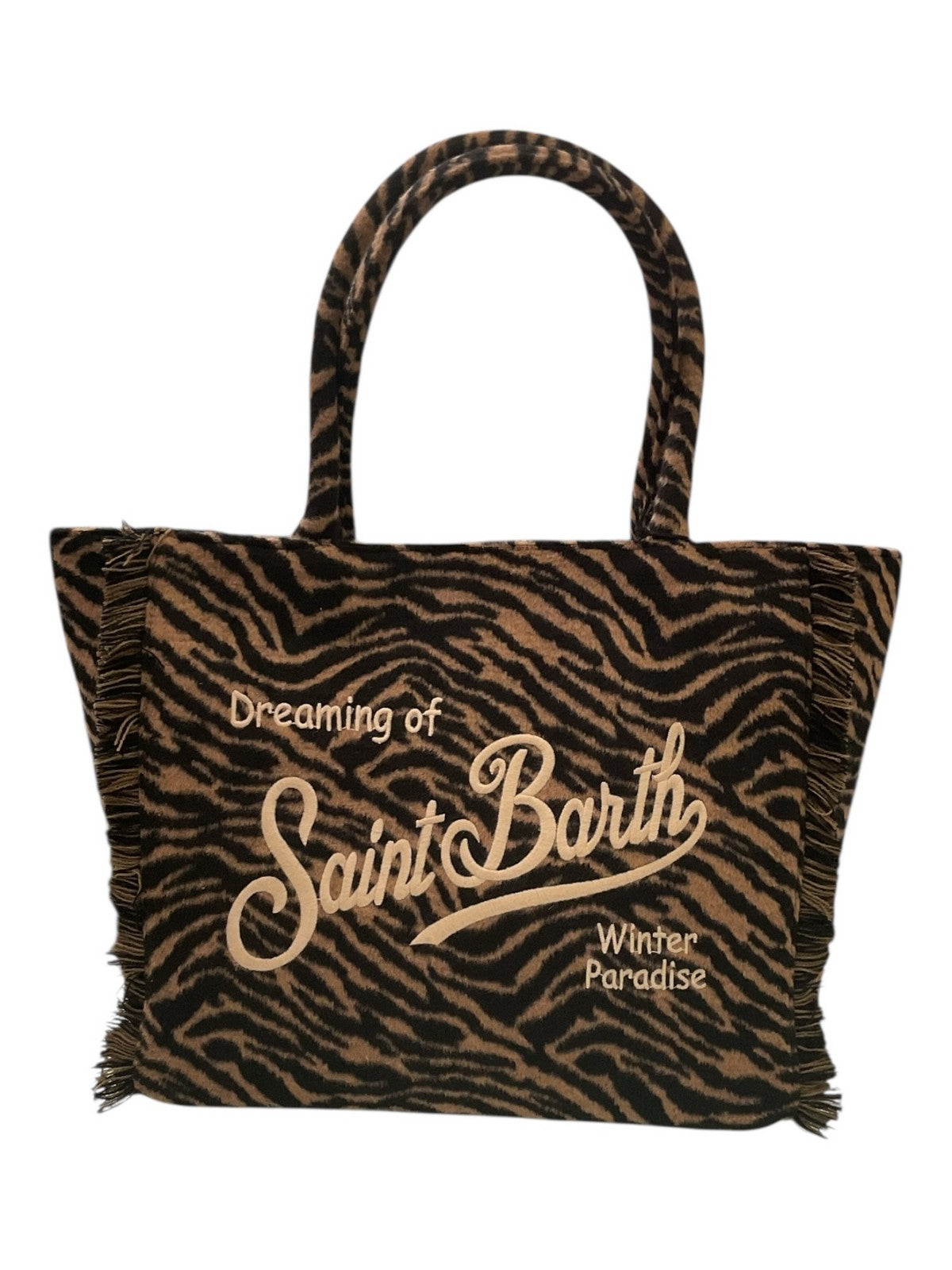 MC2 SAINT BARTH Borsa Donna VANITY FELT 01322I ZEBRA 18 EMB