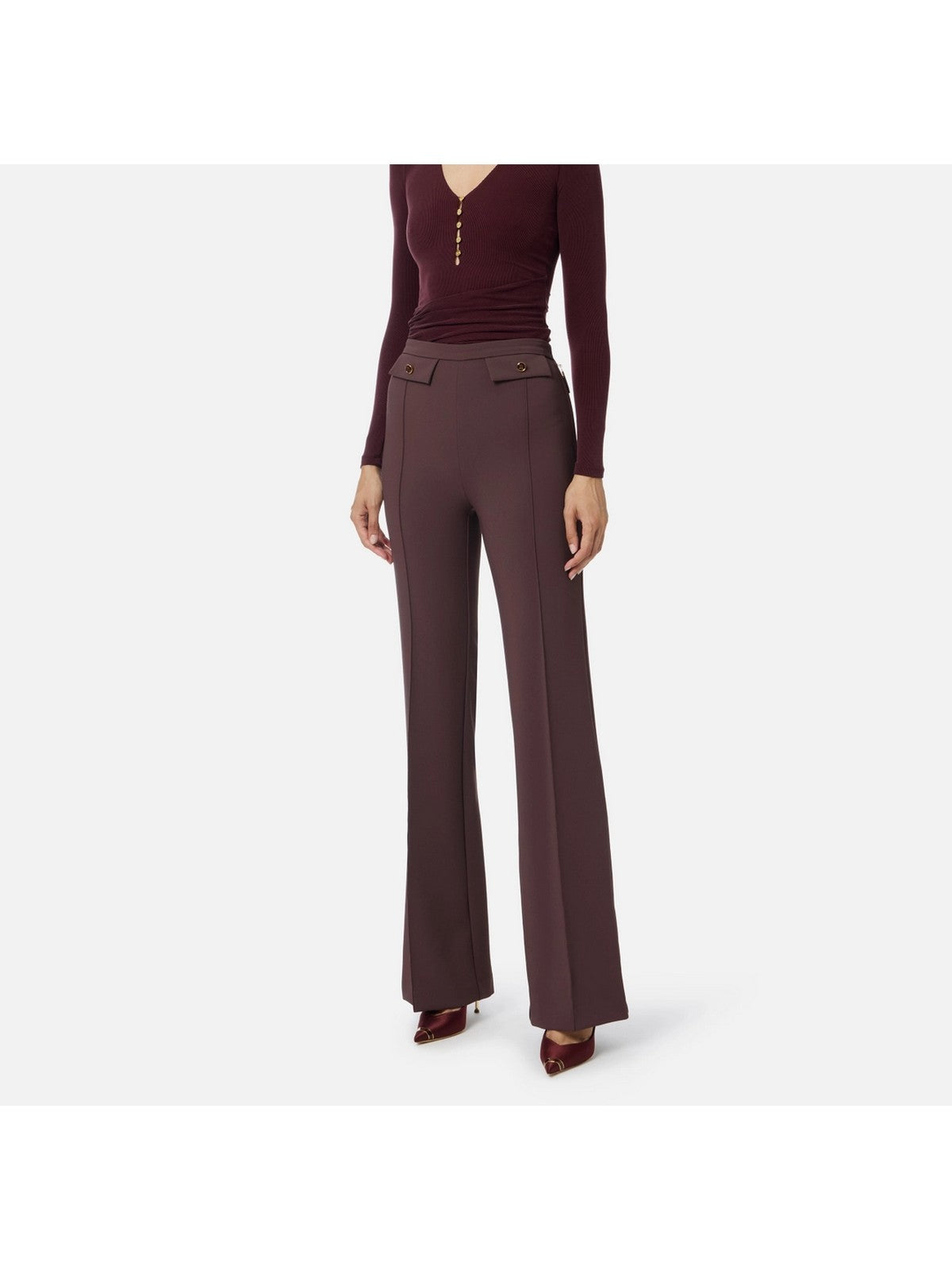 ELISABETTA FRANCHI Pantalone Donna PA12156E2 EA4 MERLOT