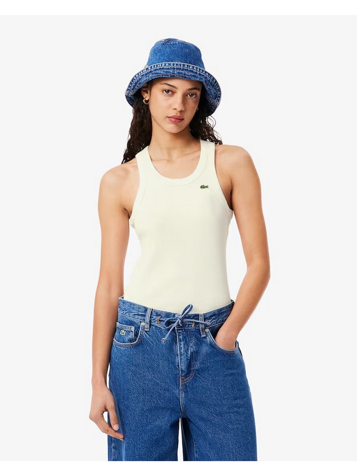 LACOSTE T-shirt Donna TF5388 70V Bianco