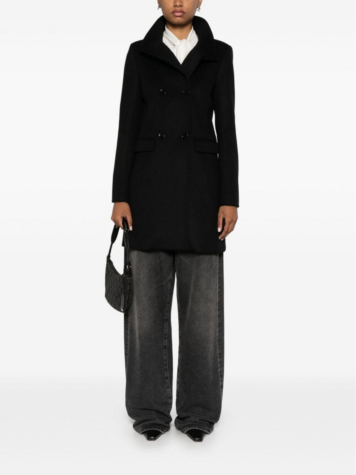 PATRIZIA PEPE Cappotto Donna 2O0168 A171 K103 Nero gioboutiqueweb