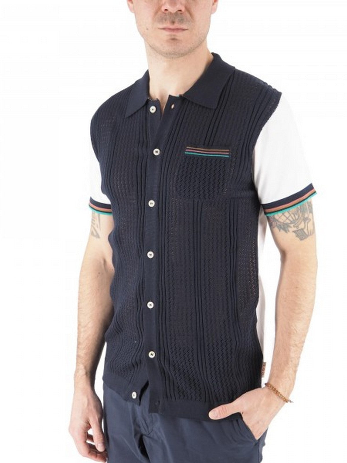 BOB Camicia Uomo AN/P25RIK UNICA B Blu