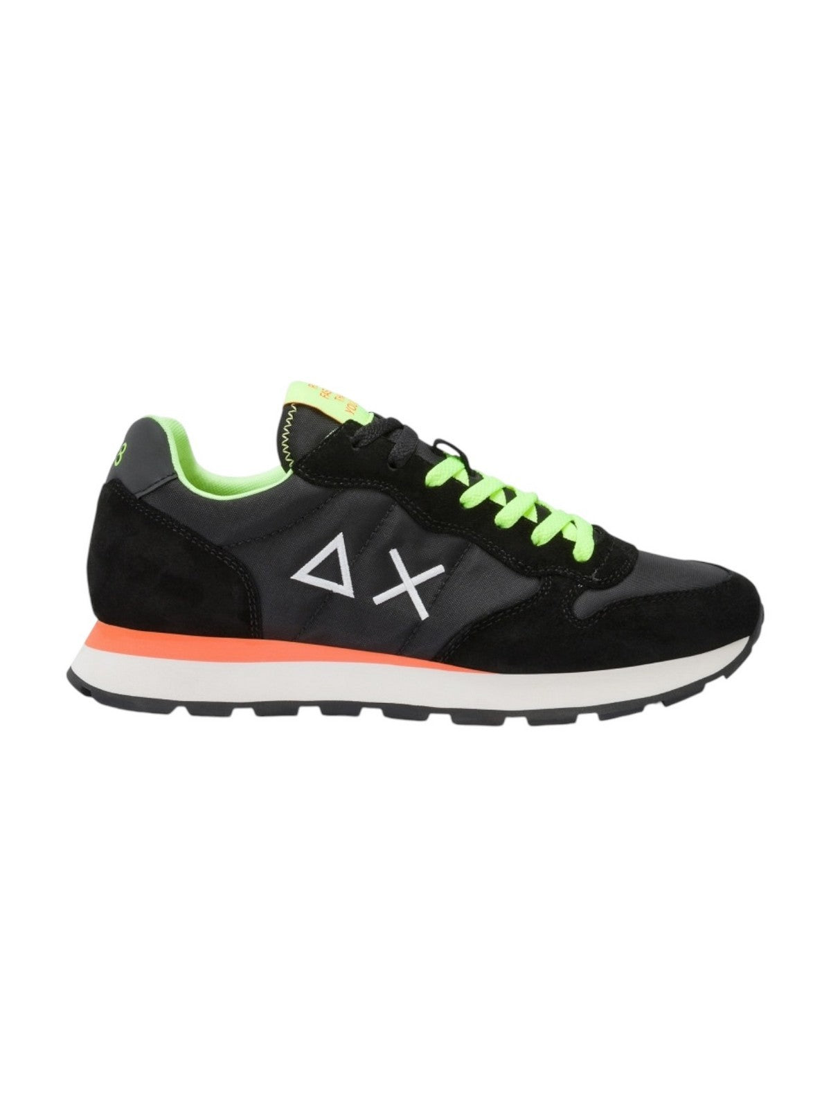 SUN68 Sneaker Uomo Tom fluo Z35102 11 Nero gioboutiqueweb