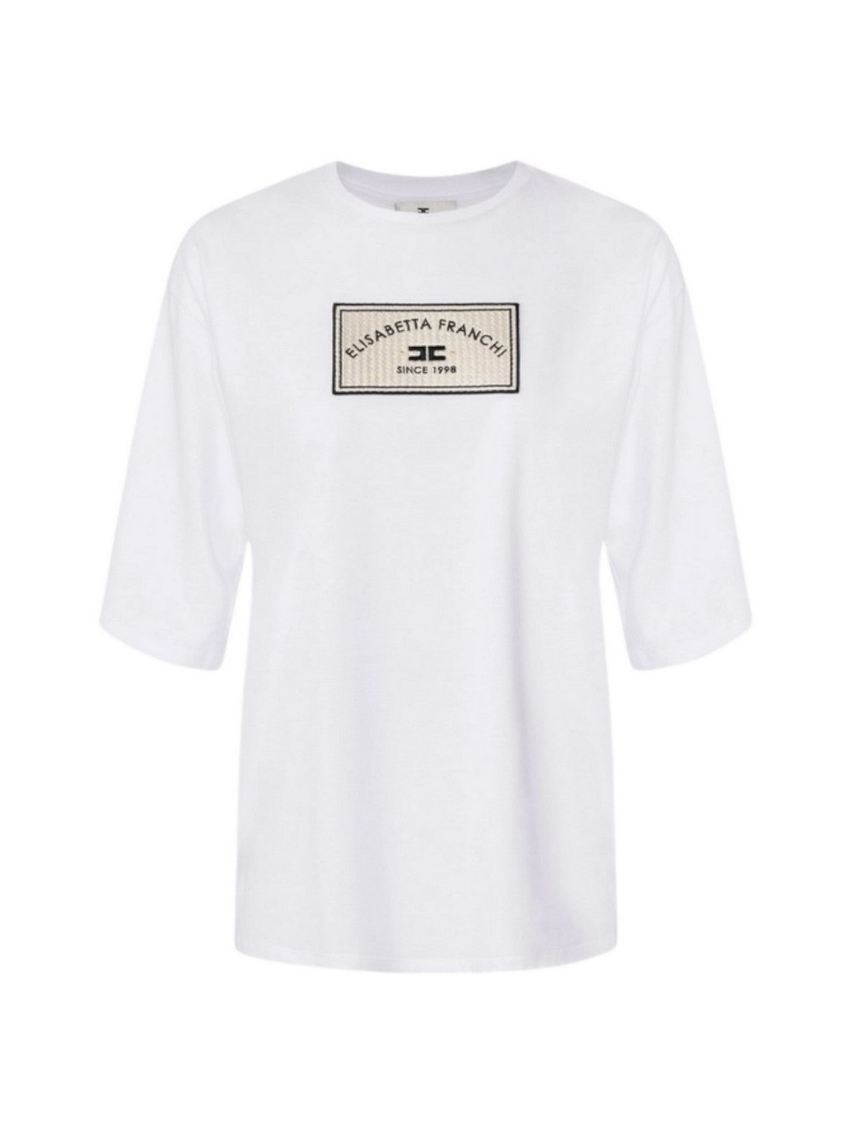 ELISABETTA FRANCHI T-shirt Donna MA03551E2-270 Bianco gioboutiqueweb