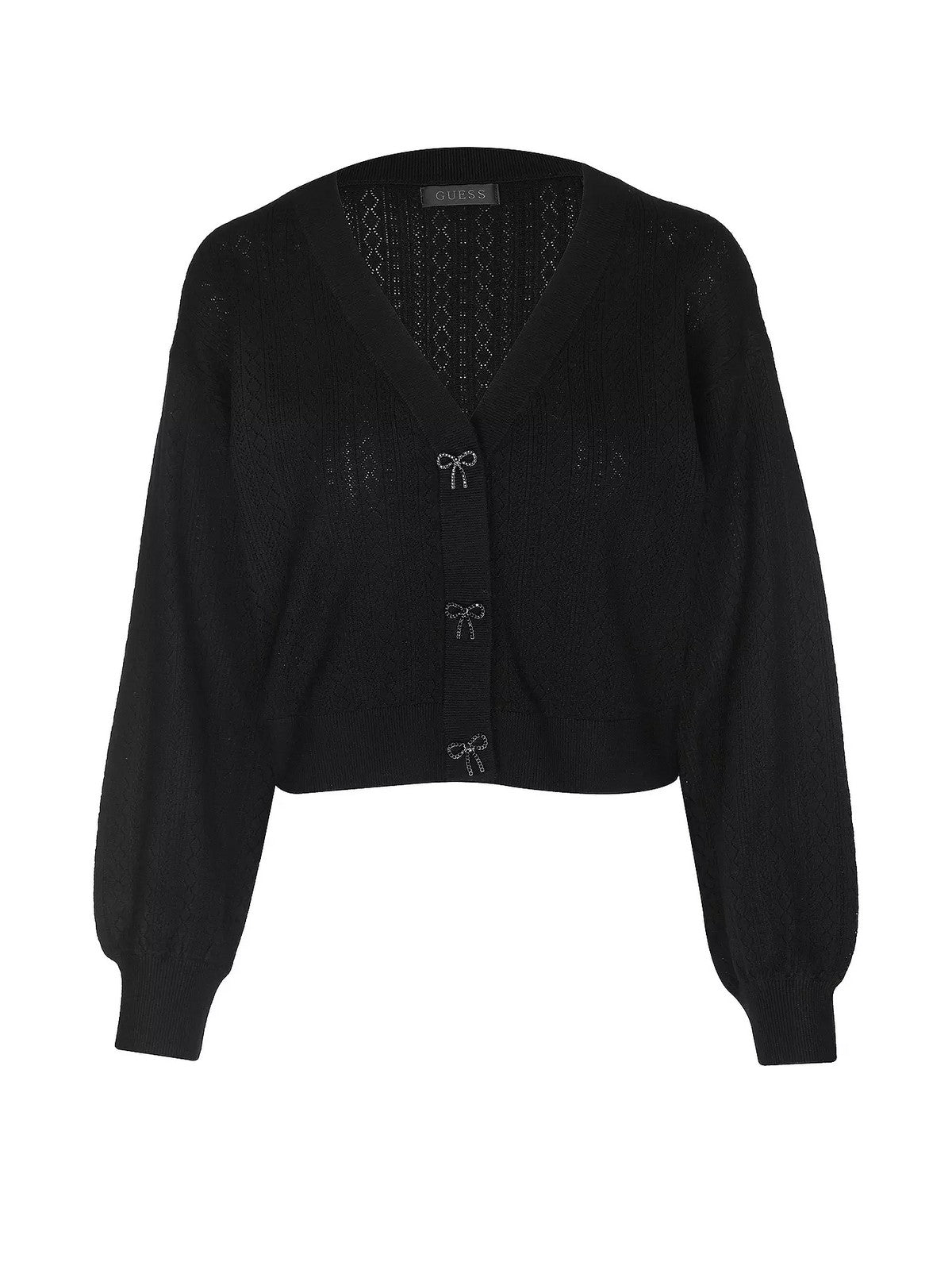 GUESS Cardigan Donna GJ HOODED PUFFER W5YR01 Z2ZK2 JBLK JET BLACK