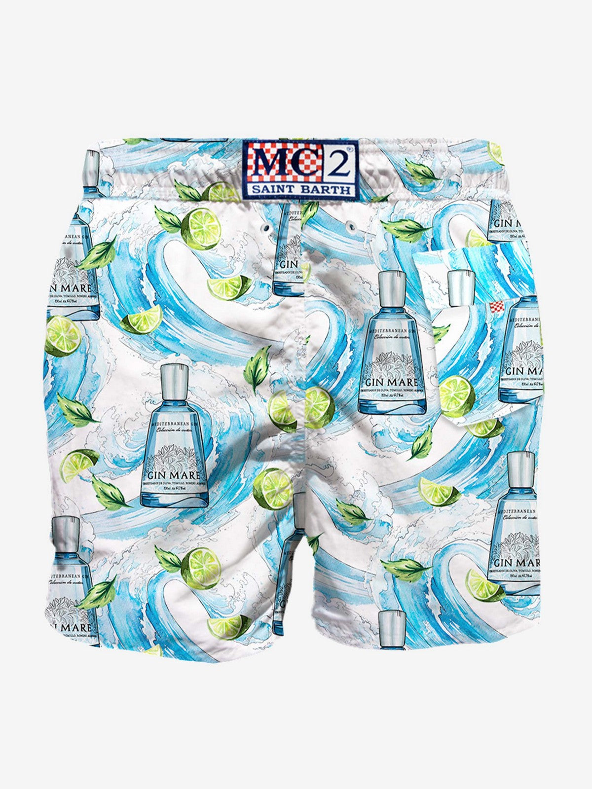 MC2 SAINT BARTH Costume da bagno Uomo GUSTAVIA 03521F Bianco gioboutiqueweb